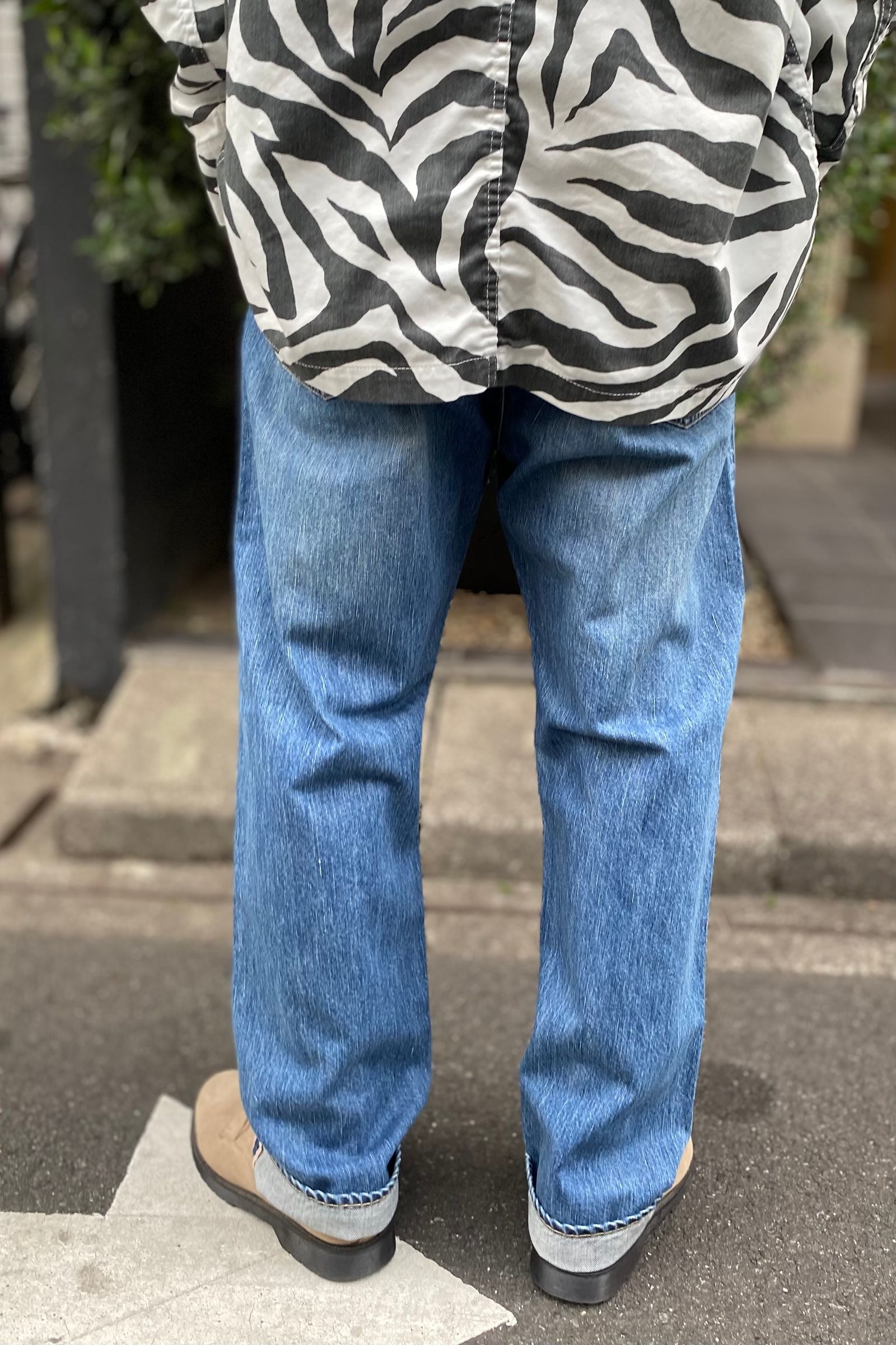 織り柄チェック A.PRESSE 23SS Washed Denim Pants E 36/27 | ochge.org