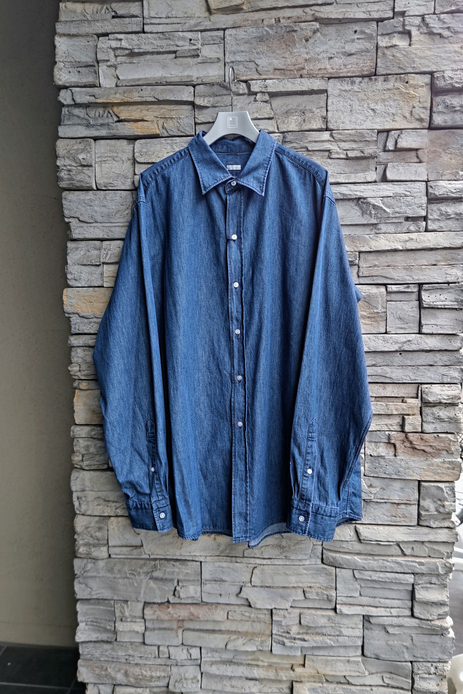 A.PRESSE - Washed Denim Shirt -indigo- 23aw | asterisk