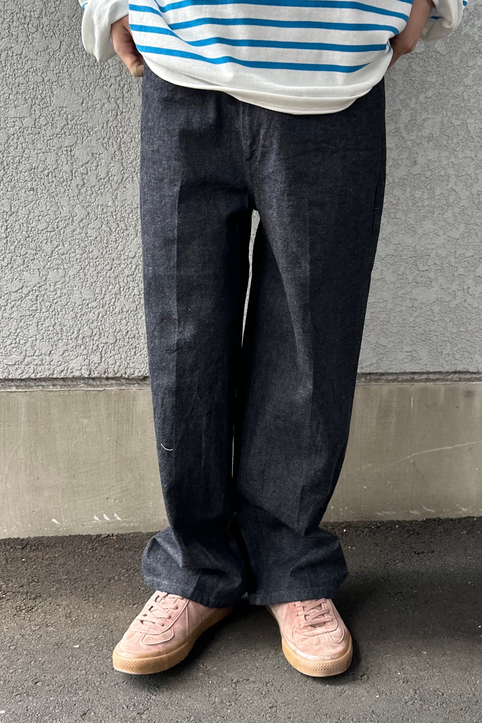 blurhms - 12.9oz Denim Slacks-Indigo-24ss men | asterisk