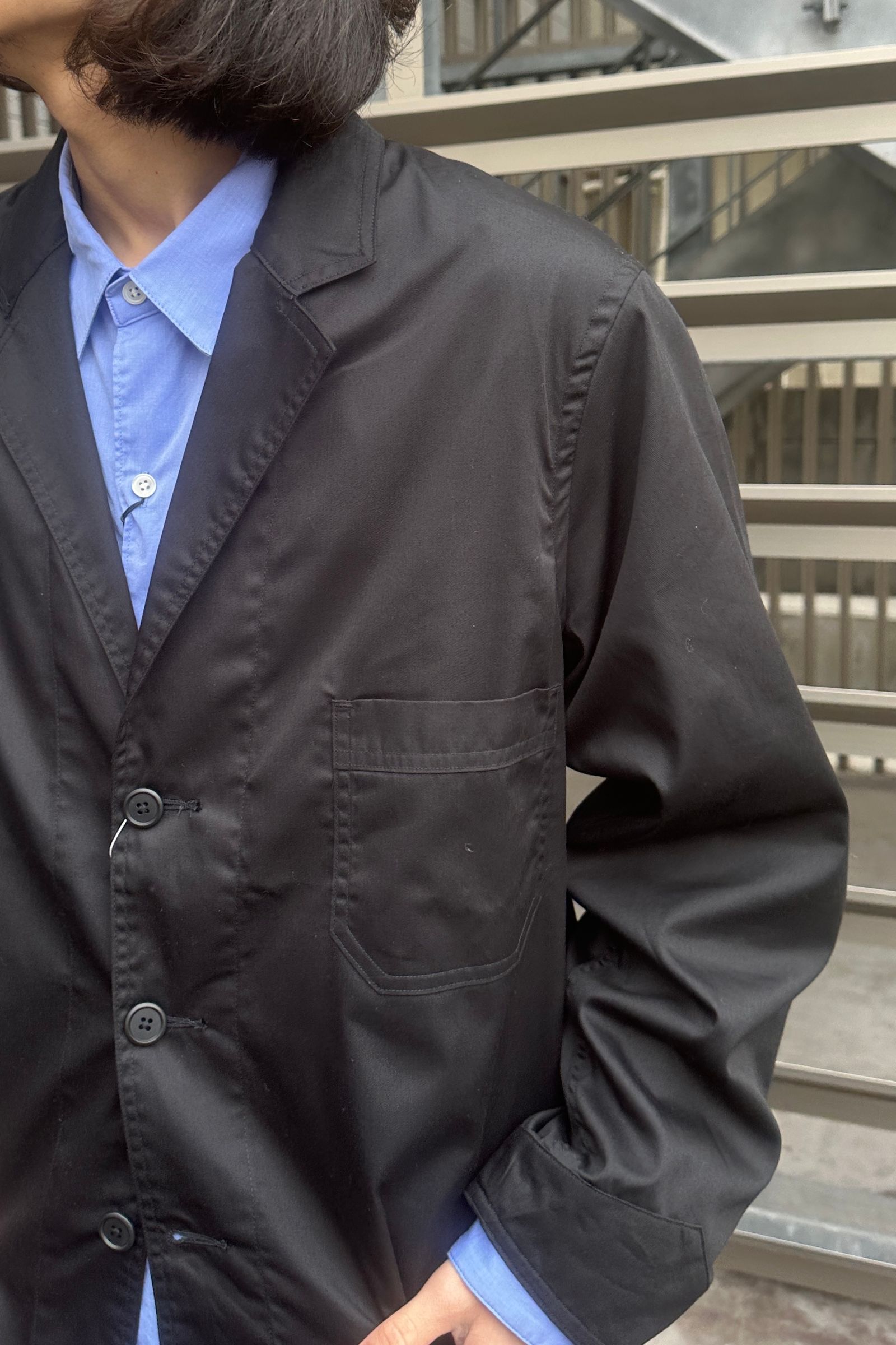 FOUNDOUR - WORK JACKET/ワークジャケット-BLACK-25ss | asterisk