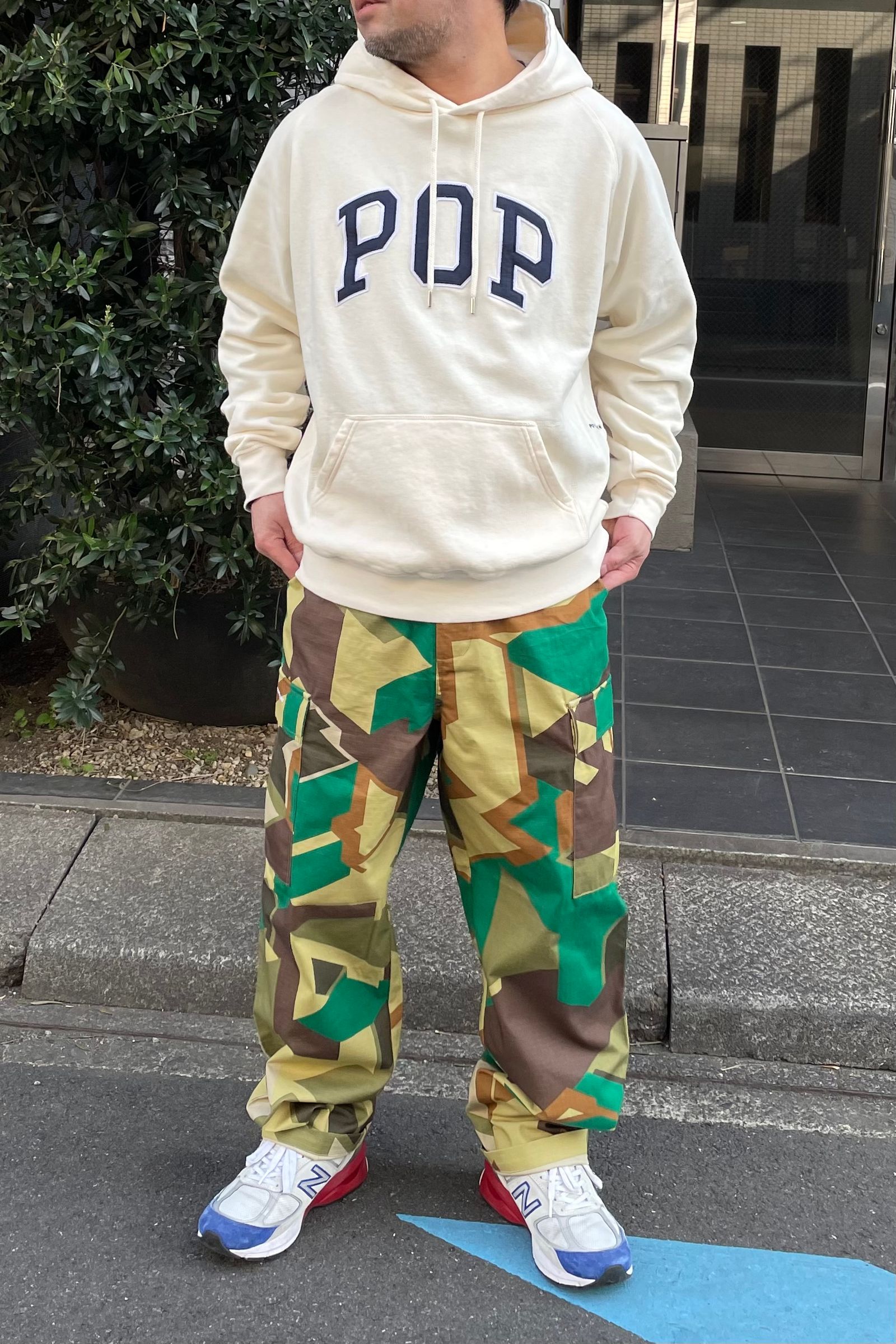 Pop Trading Company - drs cargo pant -delta camo- 23ss drop2