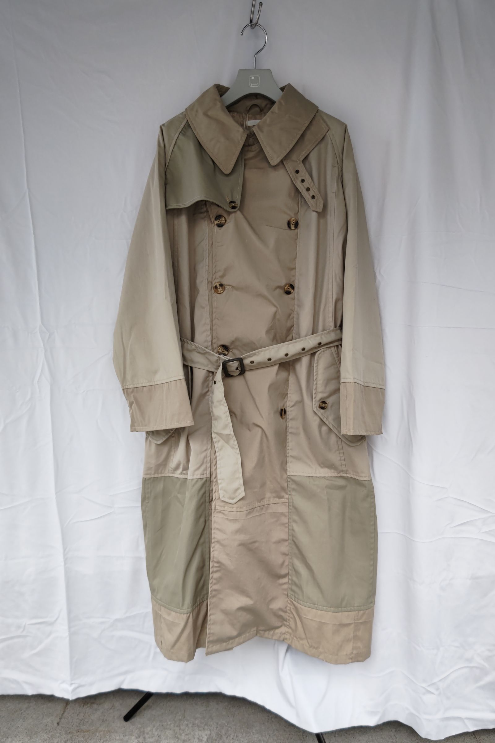 SEEALL - reconstructed trench coat-beige mix-22aw | asterisk