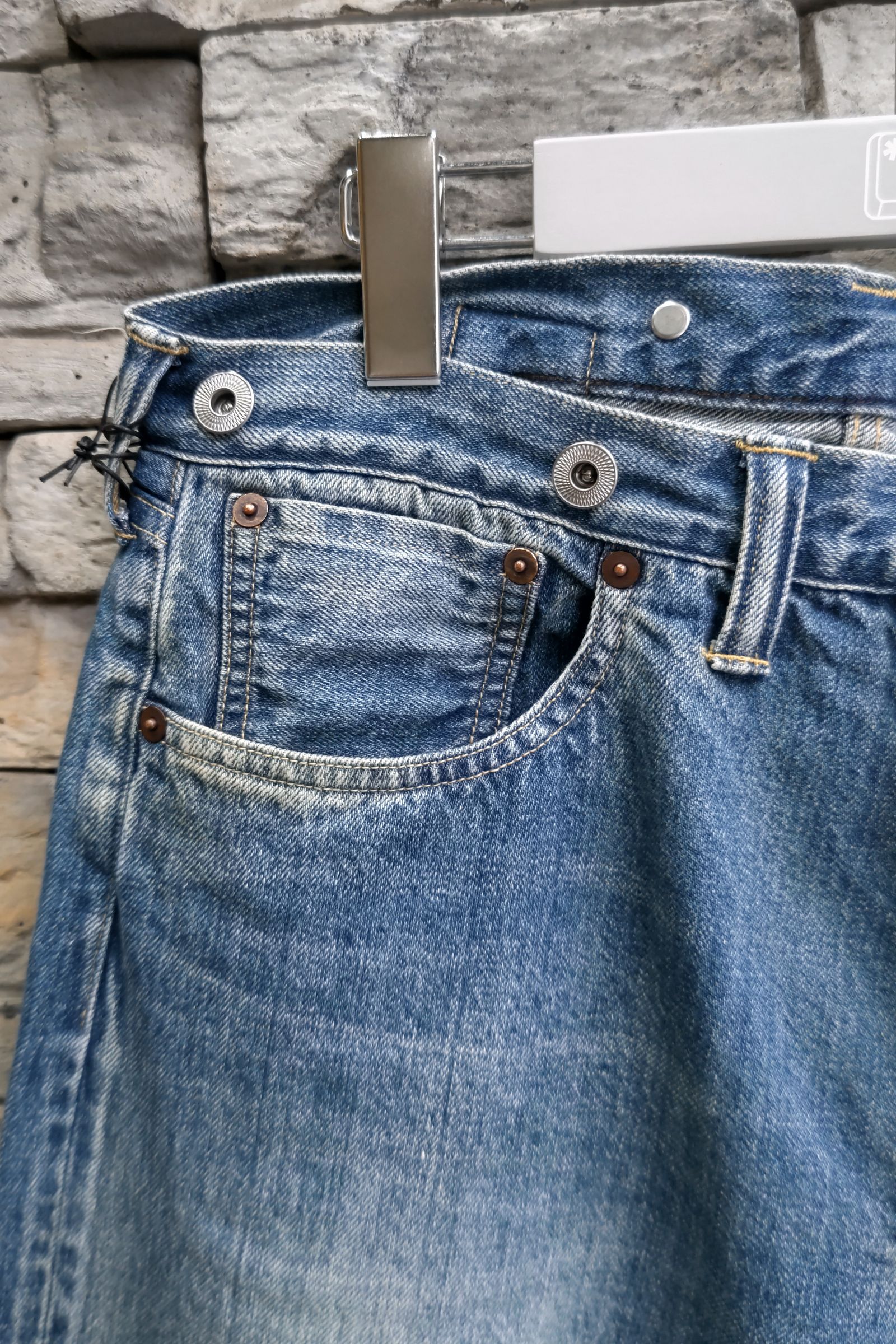 A.PRESSE - no.2 washed denim pants -indigo- 23ss | asterisk A.PRESSE - no.2 washed denim pants -indigo- 23ss | asterisk
