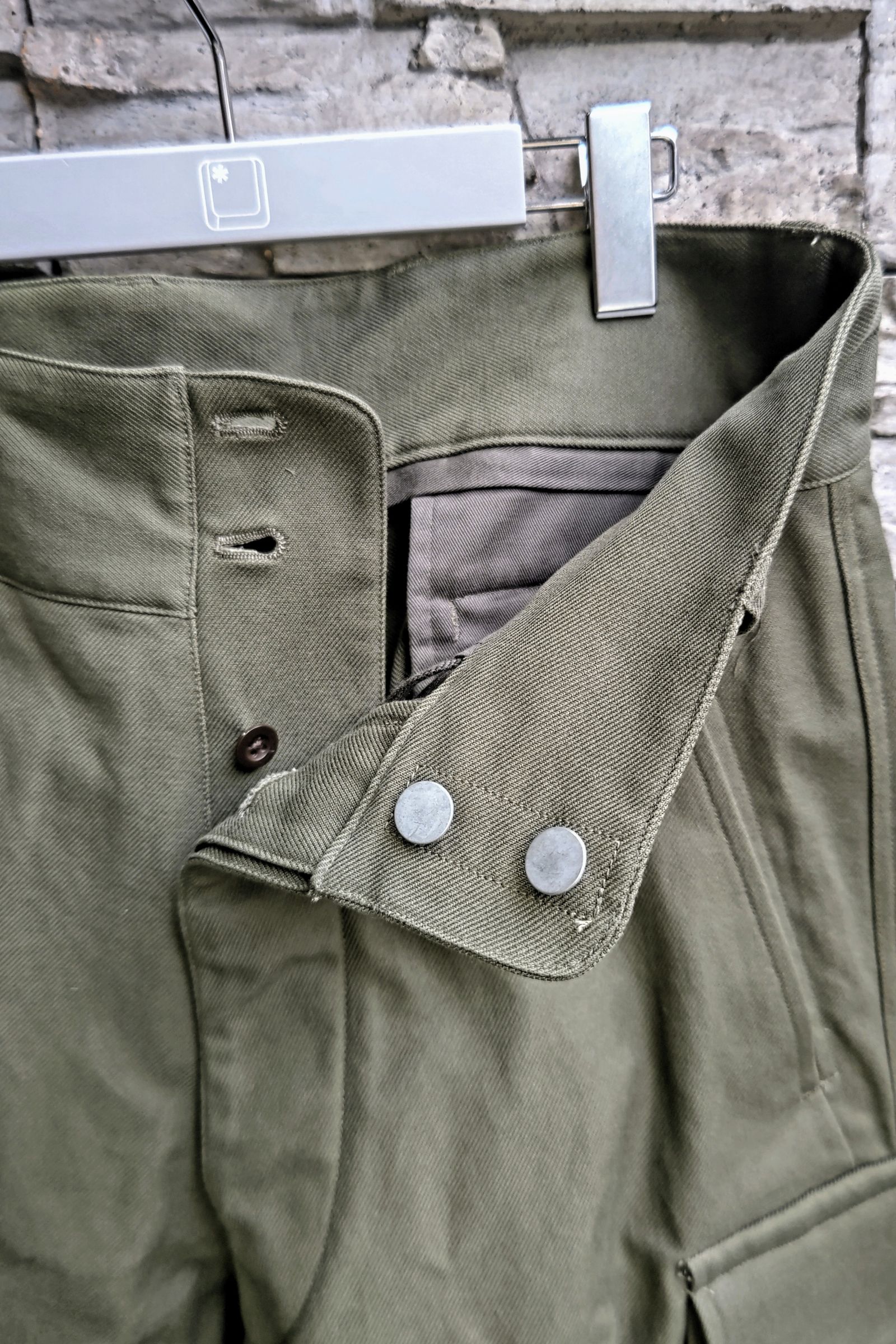 blurhms ROOTSTOCK - Cotton Serge 47 Pants-Olive-23aw men | asterisk