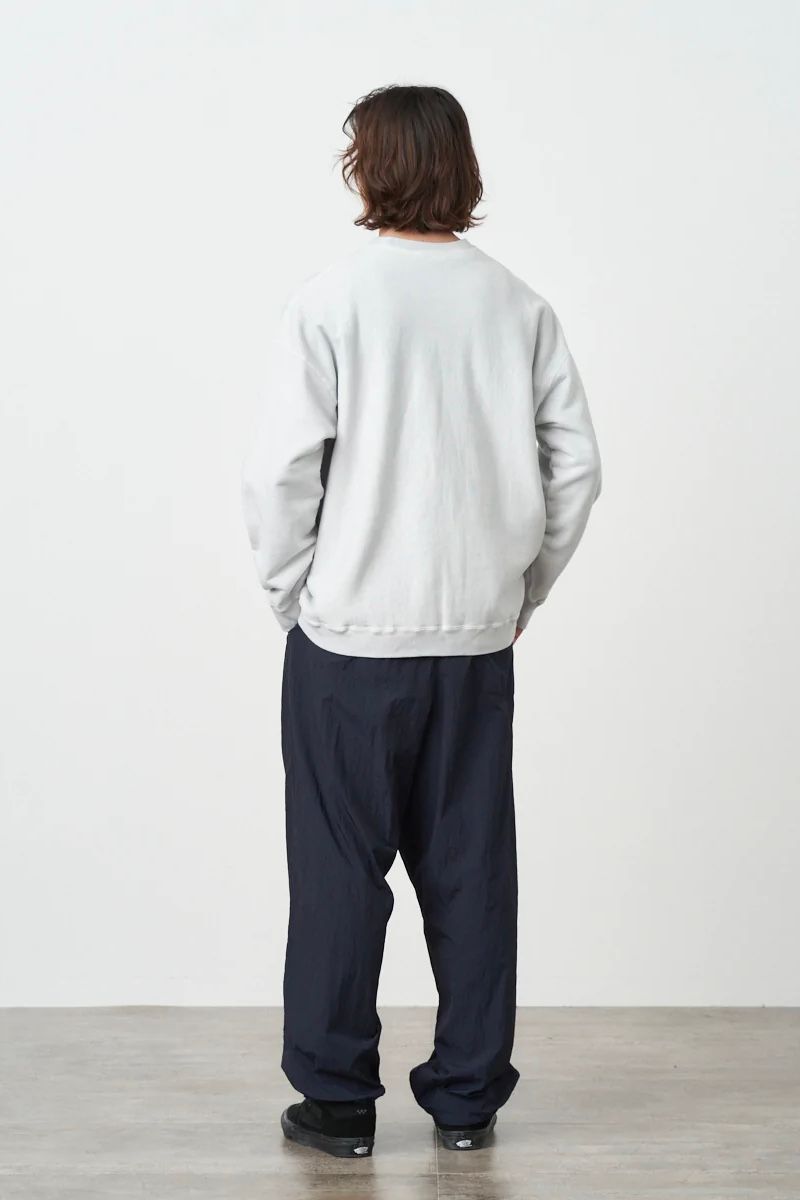 ATON - natural garment dye urake sweat shirt -sax- unisex 23ss