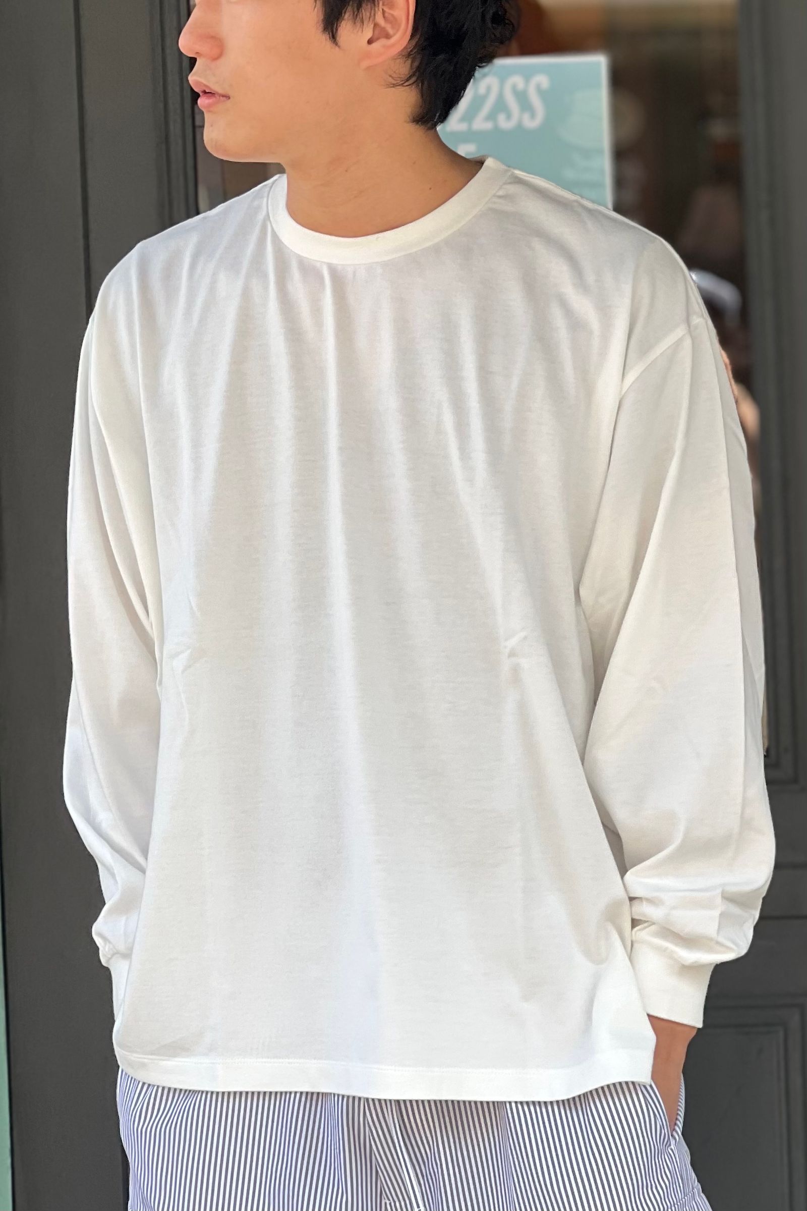 POLYPLOID - oversize longsleeve c -white- 22ss | asterisk