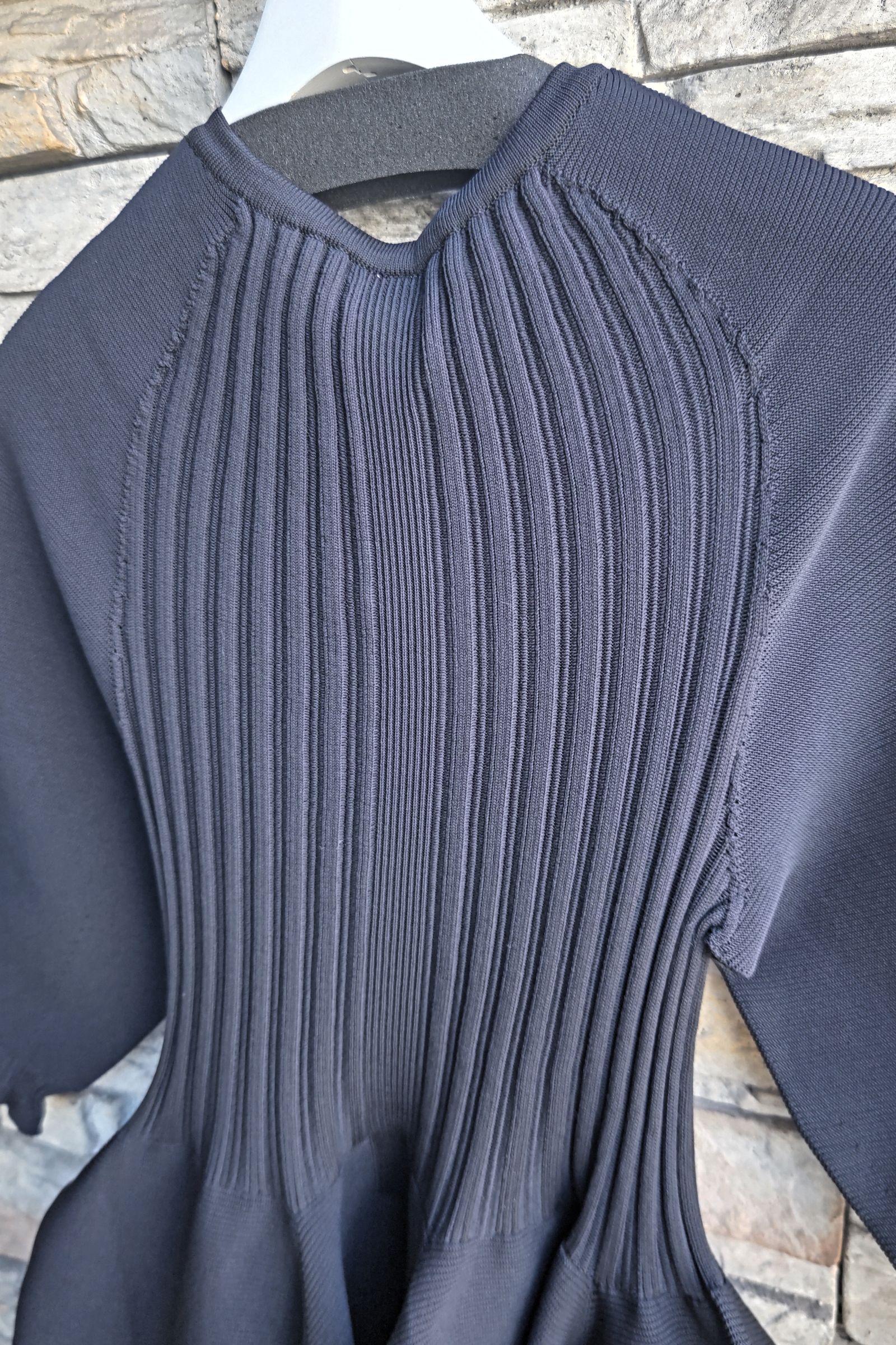 CFCL - POTTERY LONG PUFF SLEEVE DRESS -black- 23aw women CFCL - POTTERY LONG PUFF SLEEVE DRESS -black- 23aw women