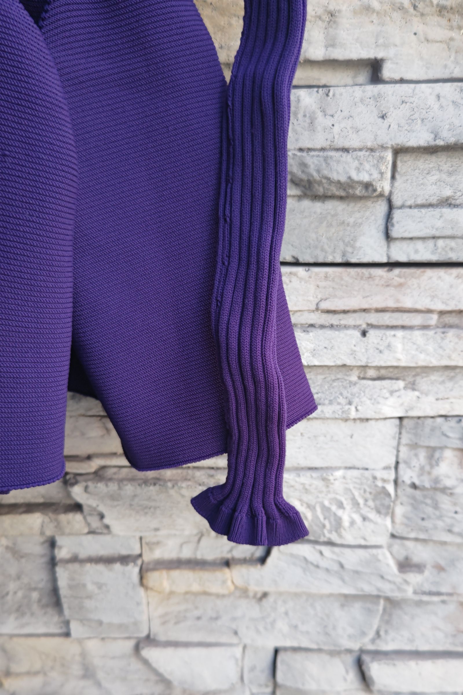 CFCL - POTTERY CARDIGAN -violet- 23aw women | asterisk