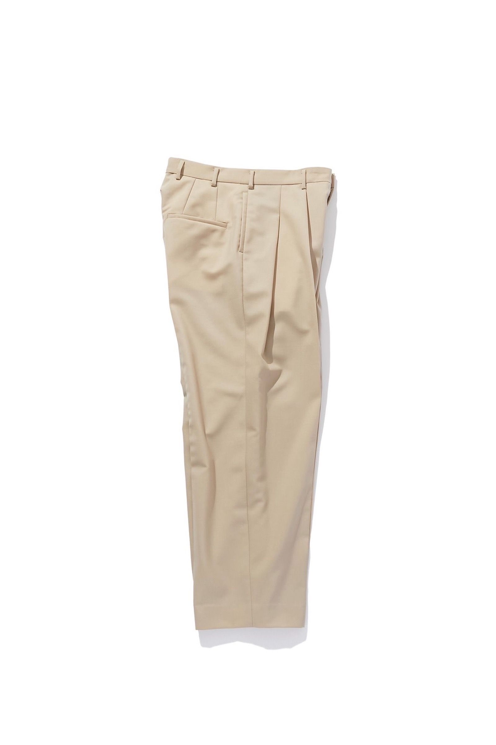 POLYPLOID - wide tapered pants c -beige- 22ss | asterisk