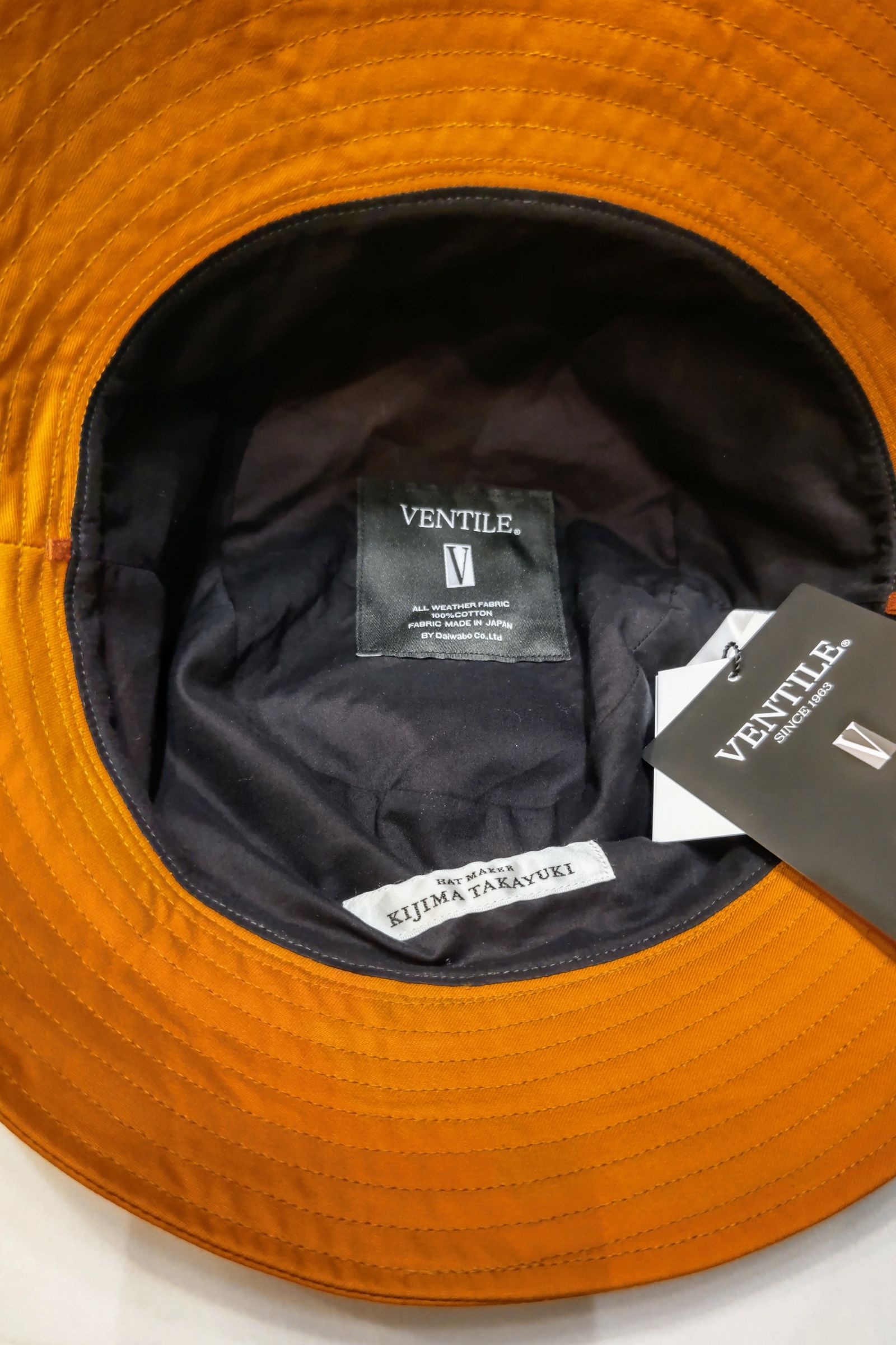 KIJIMA TAKAYUKI - ventile bucket hat -orange- 23ss | asterisk