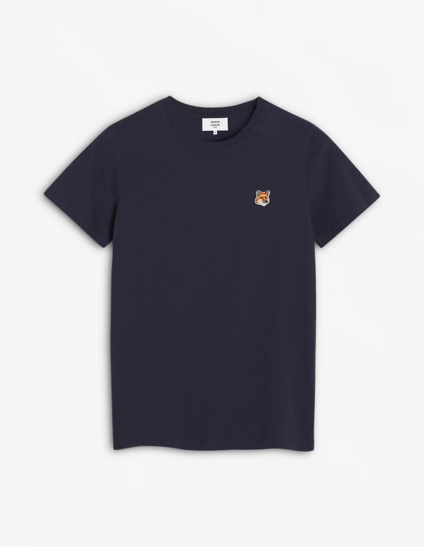 MAISON KITSUNÉ - FOX HEAD PATCH REGULAR TEE-SHIRT-Ink Blue
