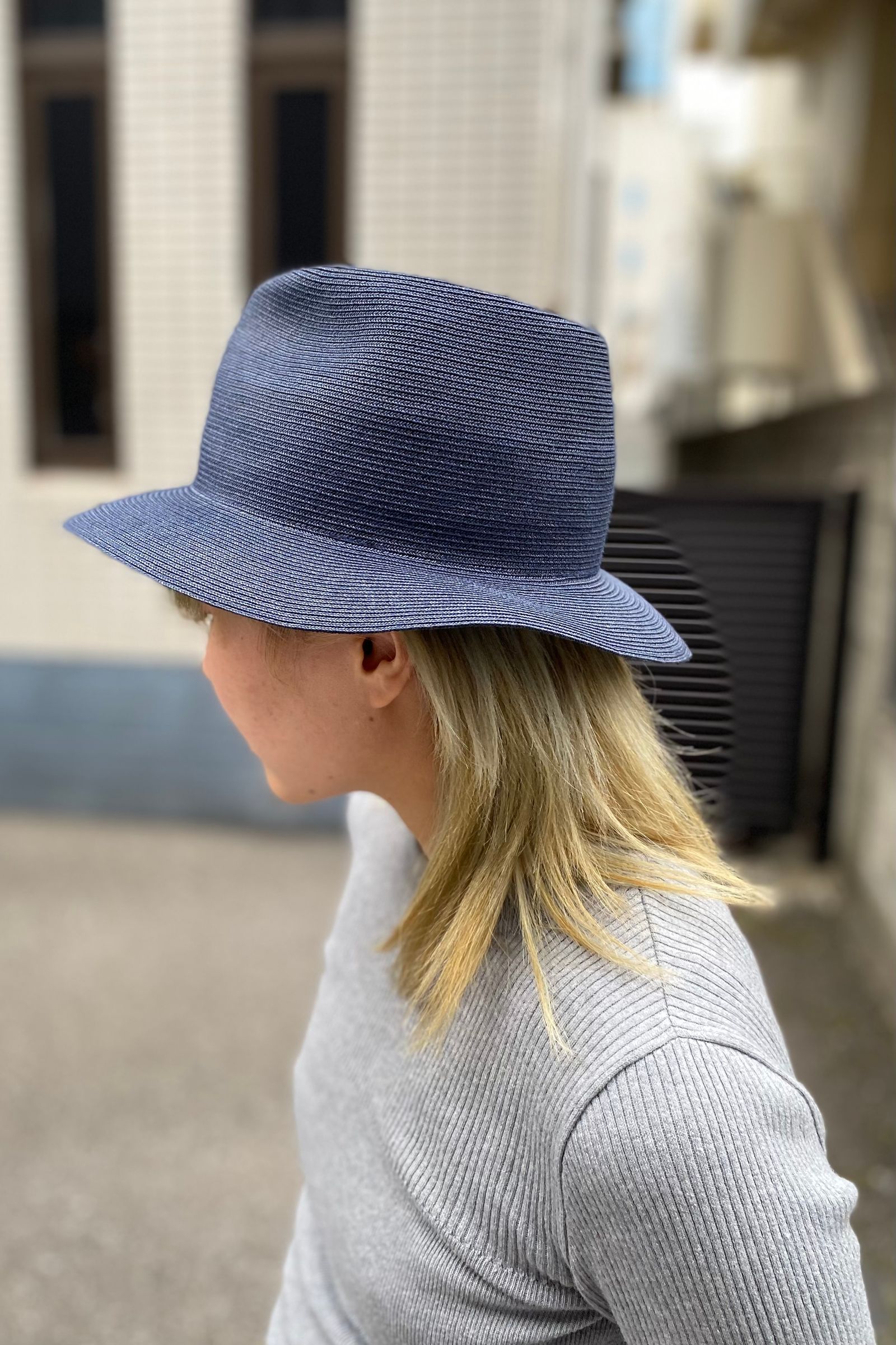 KIJIMA TAKAYUKI - PAPER BRAID SOFT HAT -navy- 23ss women | asterisk