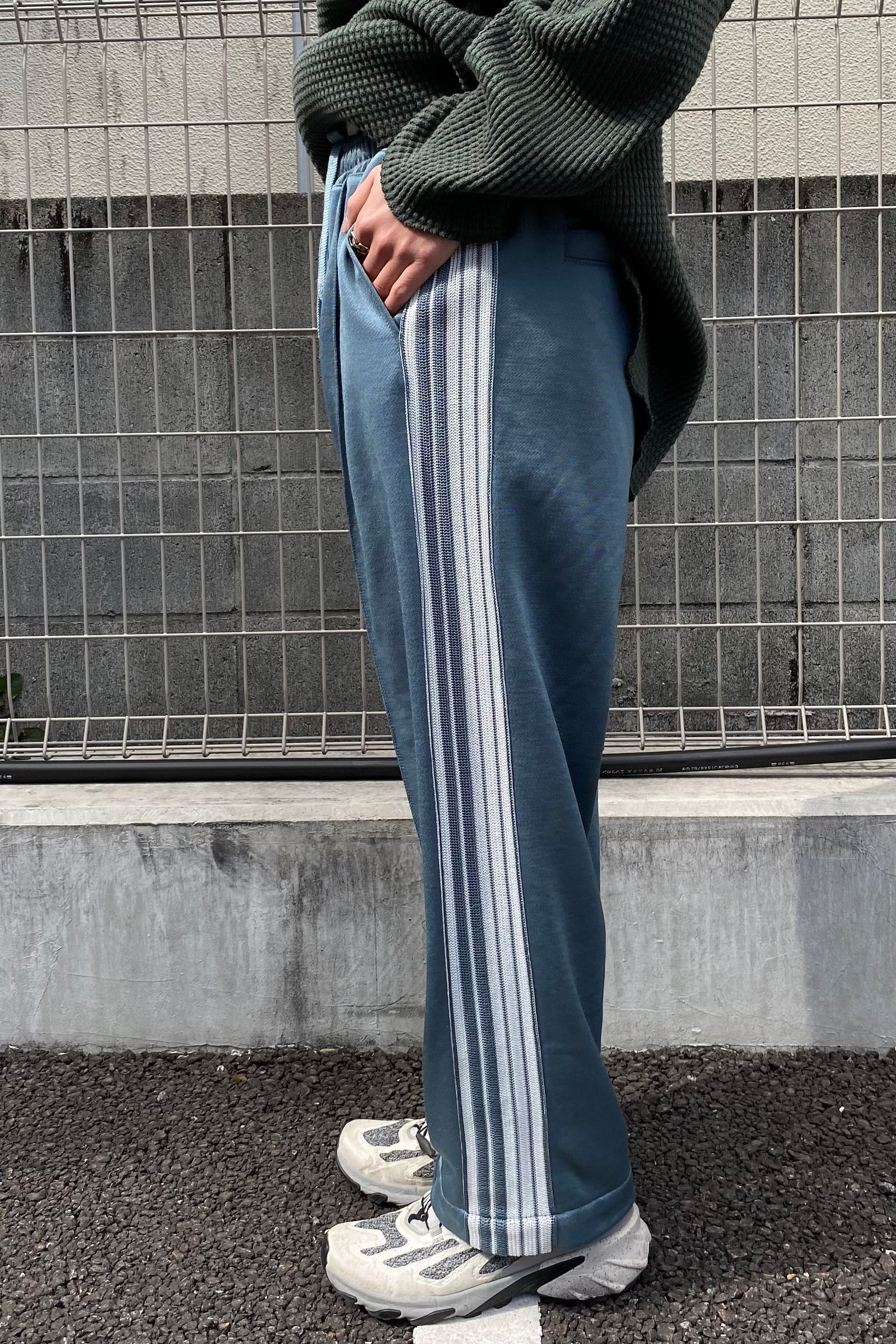 is-ness - track pants -blue gray- 23ss | asterisk