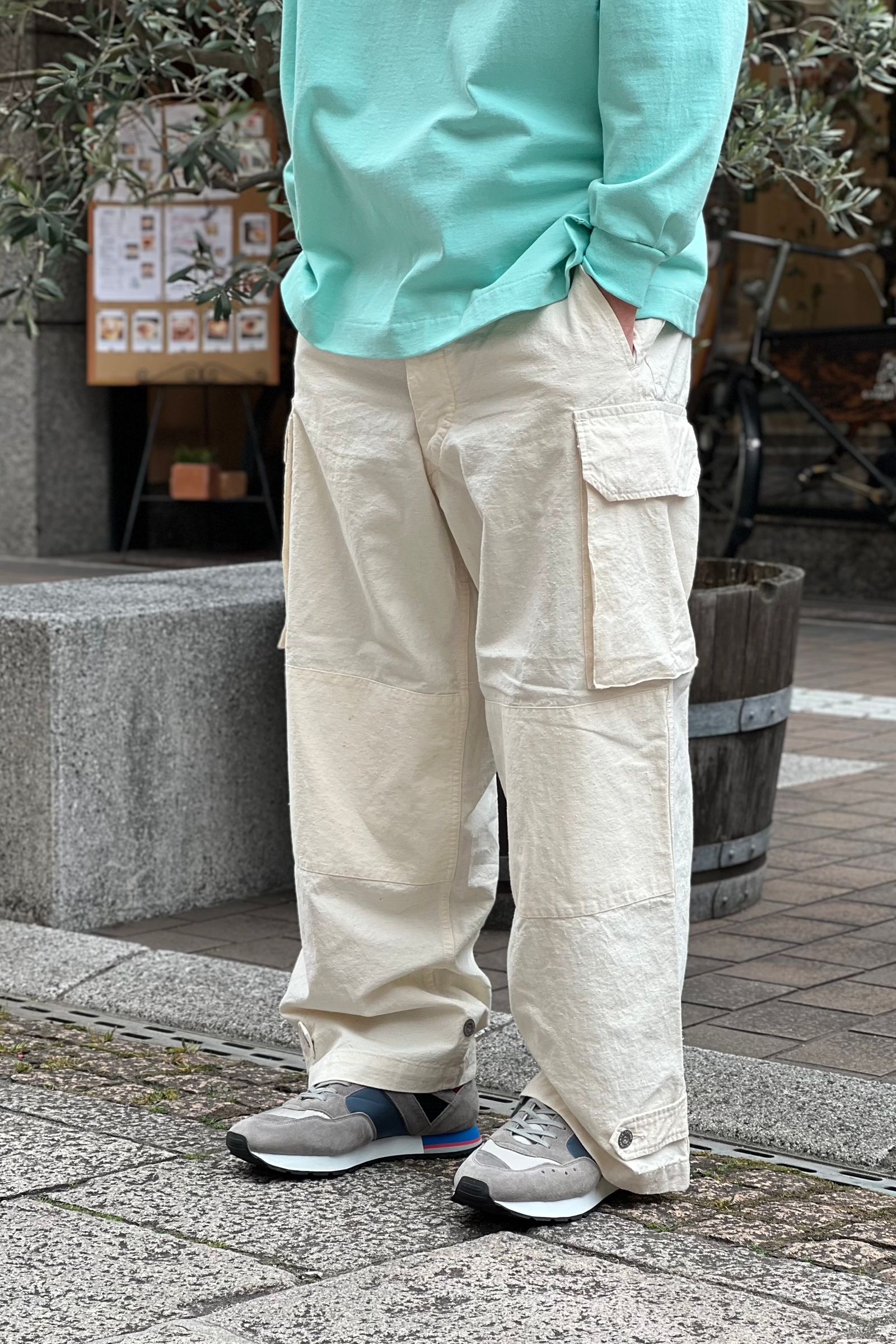 新品未使用 OUTIL M47 pantalon chaselles オリーブメンズ