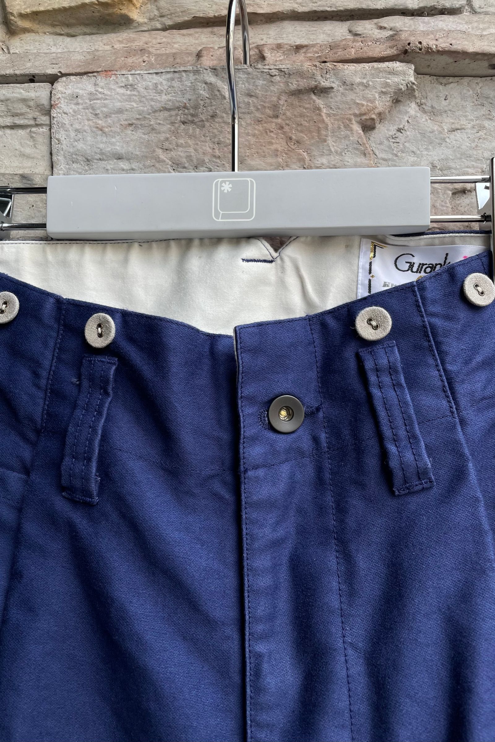 Gurank - Moleskin work trousers -blue- 23aw | asterisk