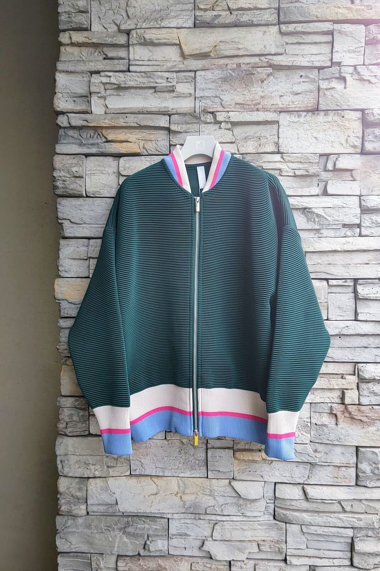 CFCL - STRATUM BOMBER JACKET-dark green multi-23aw men | asterisk 