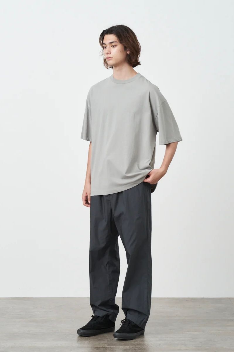 ATON - fresca plate oversized t-shirt -gray- men 23ss | asterisk