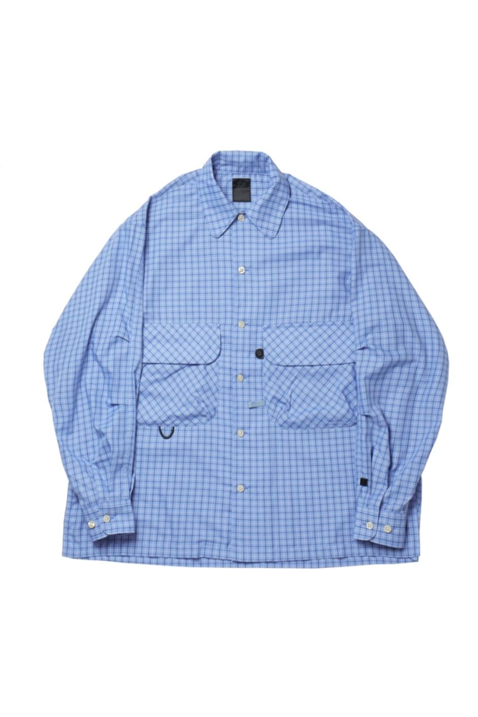 DAIWA PIER39 - w's tech new angler's shirts l/s -blue check- 23ss