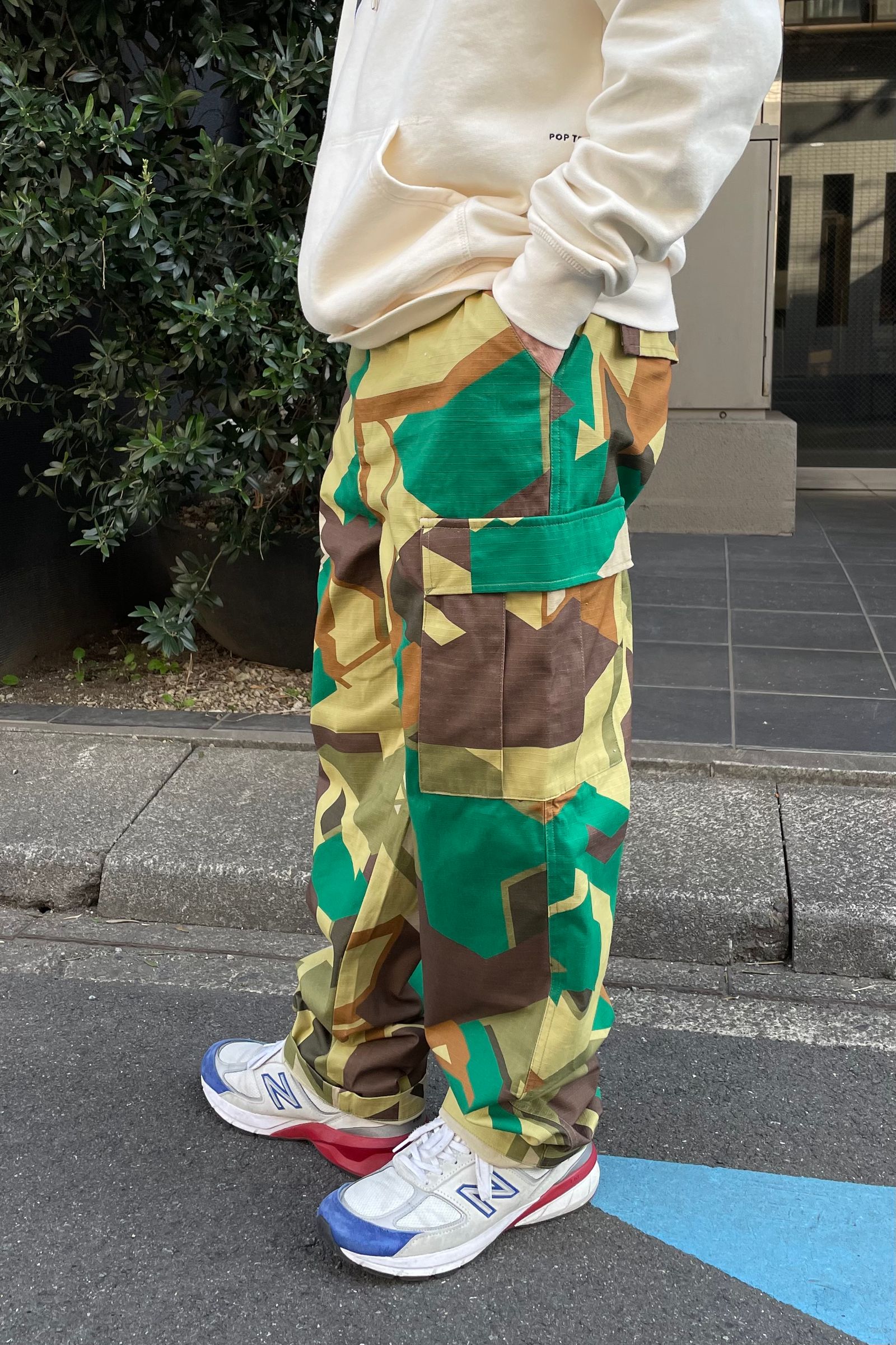 Pop Trading Company - drs cargo pant -delta camo- 23ss drop2