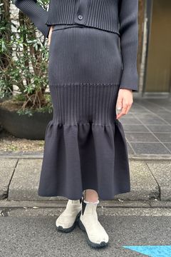 CFCL - FLUTED MERMAID SKIRT-BLACK-VOL.7 24ss | asterisk 