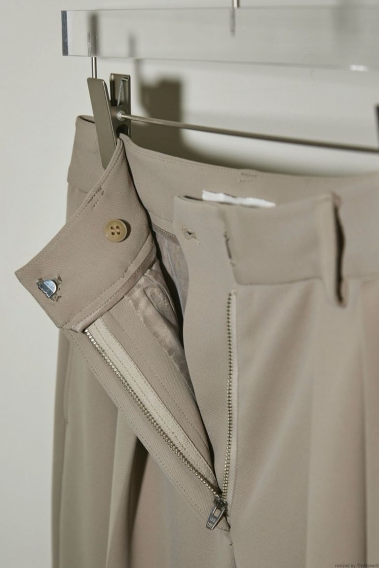 TODAYFUL - doubletuck twill trousers -natural-22aw | asterisk