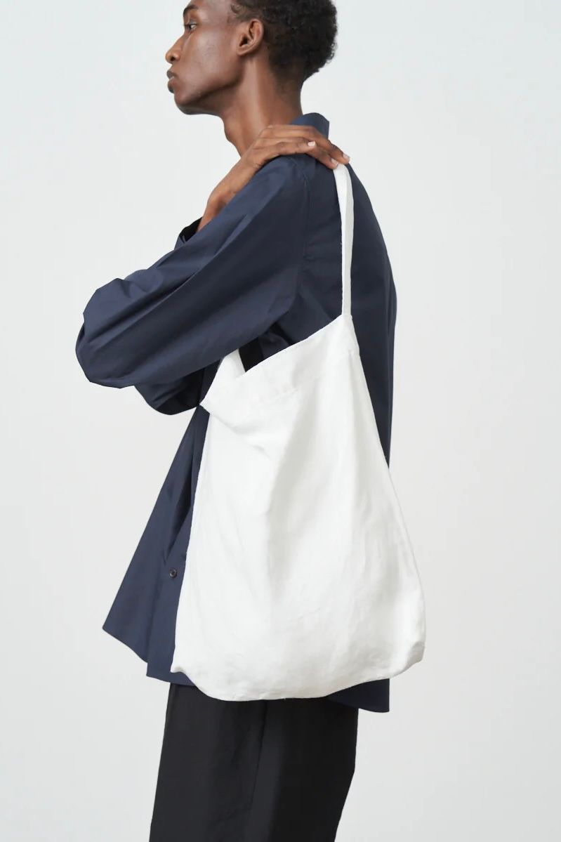 ATON - 【先行予約】hemp oxford medium n.bag -white- unisex 23ss 3