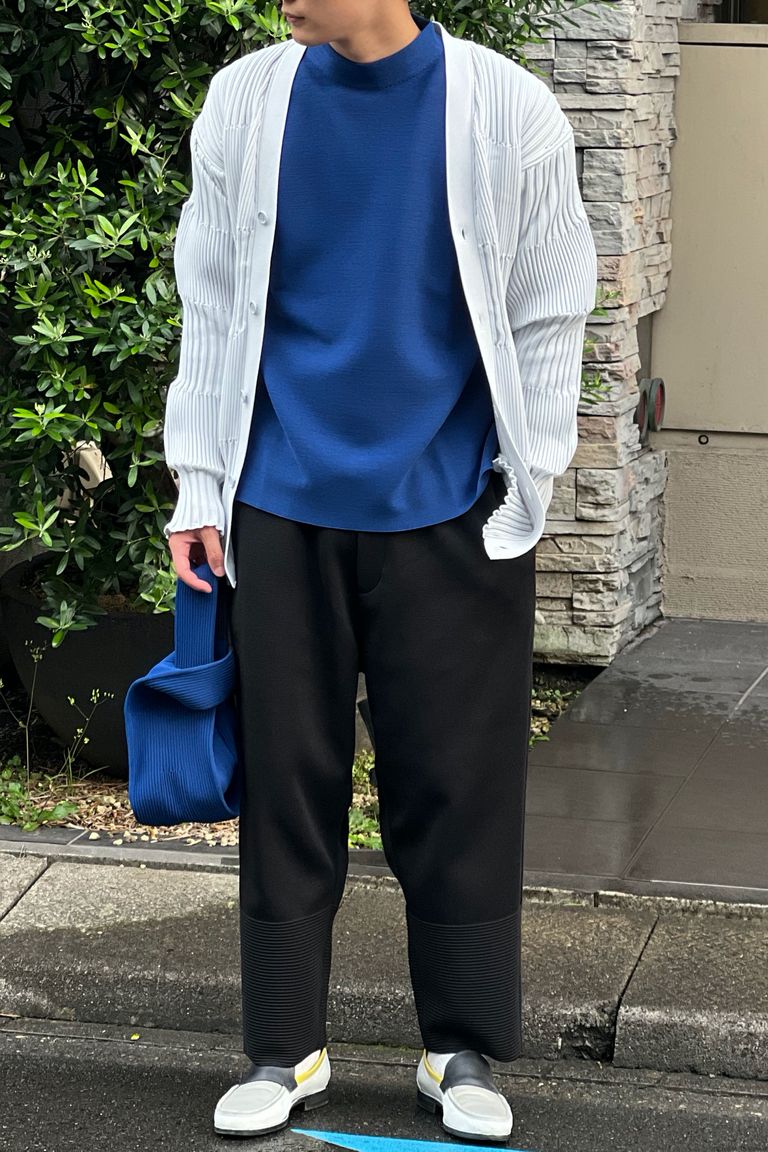 超激安 FLUTED CFCL FLUTED 1 CARDIGAN /BLUE CARDIGAN - www.ehrenamt