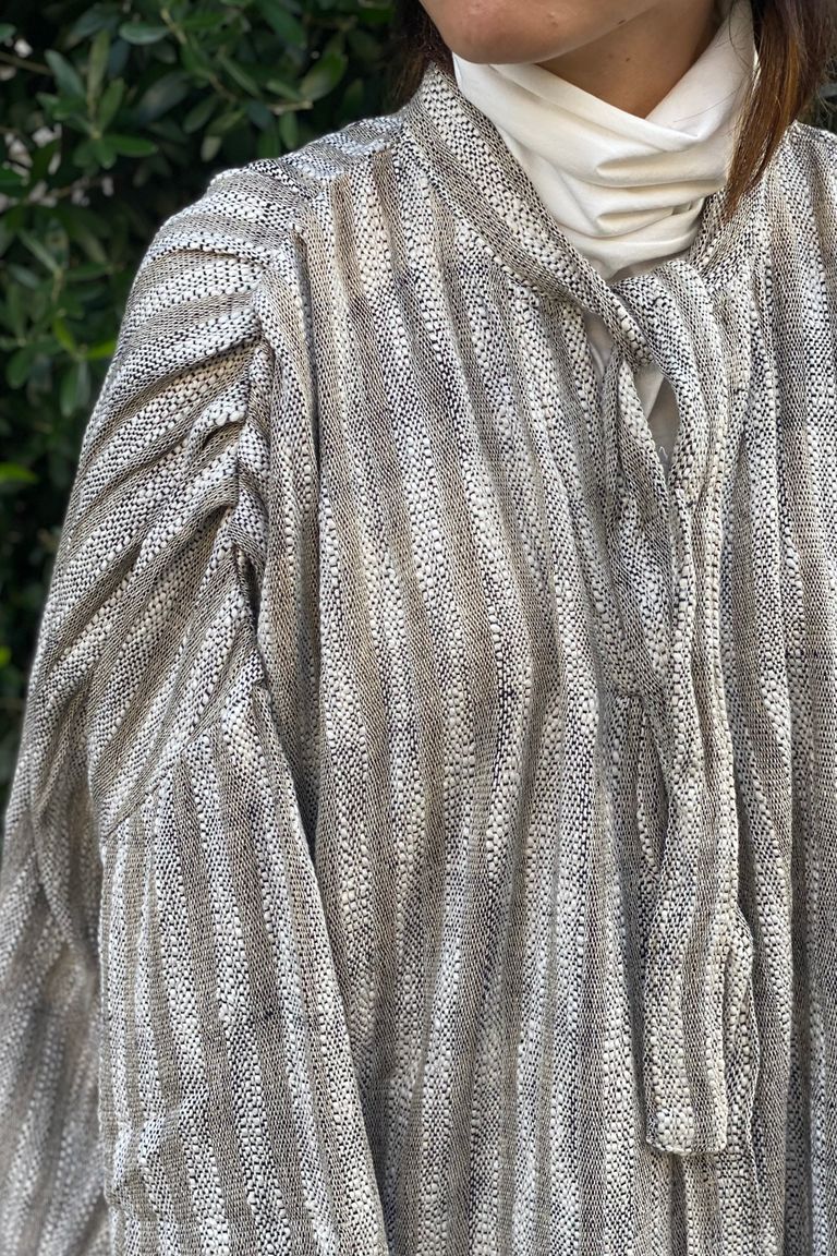 SEEALL - oversized tucked smok-stripe-22aw- | asterisk