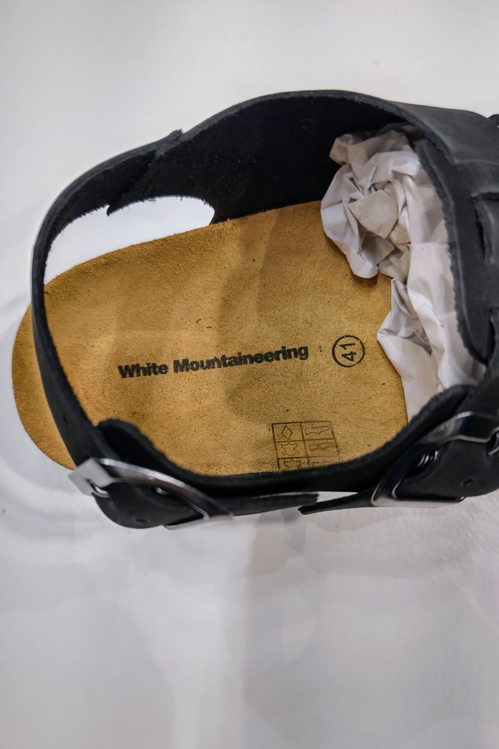 White Mountaineering - gurkha sandal -black- 23ss men | asterisk