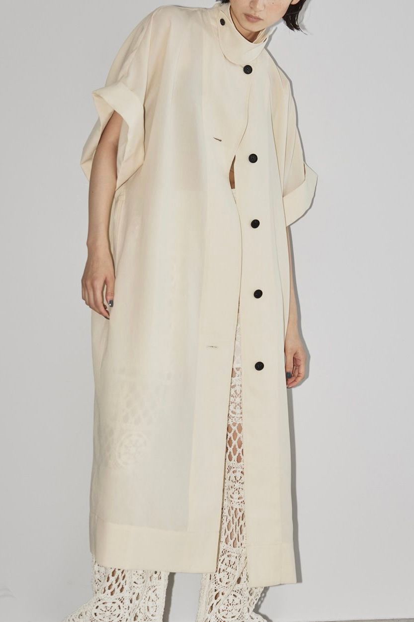 TODAYFUL - 【先行予約】Halfsleeve Cocoon Coat -cream- 23ss 5月頃