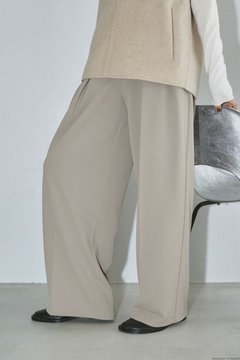 TODAYFUL - doubletuck twill trousers -natural-22aw | asterisk