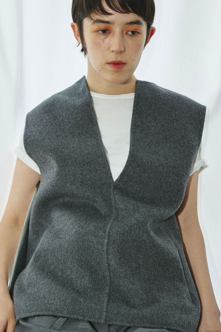 todayful　Keyneck Wool Vest