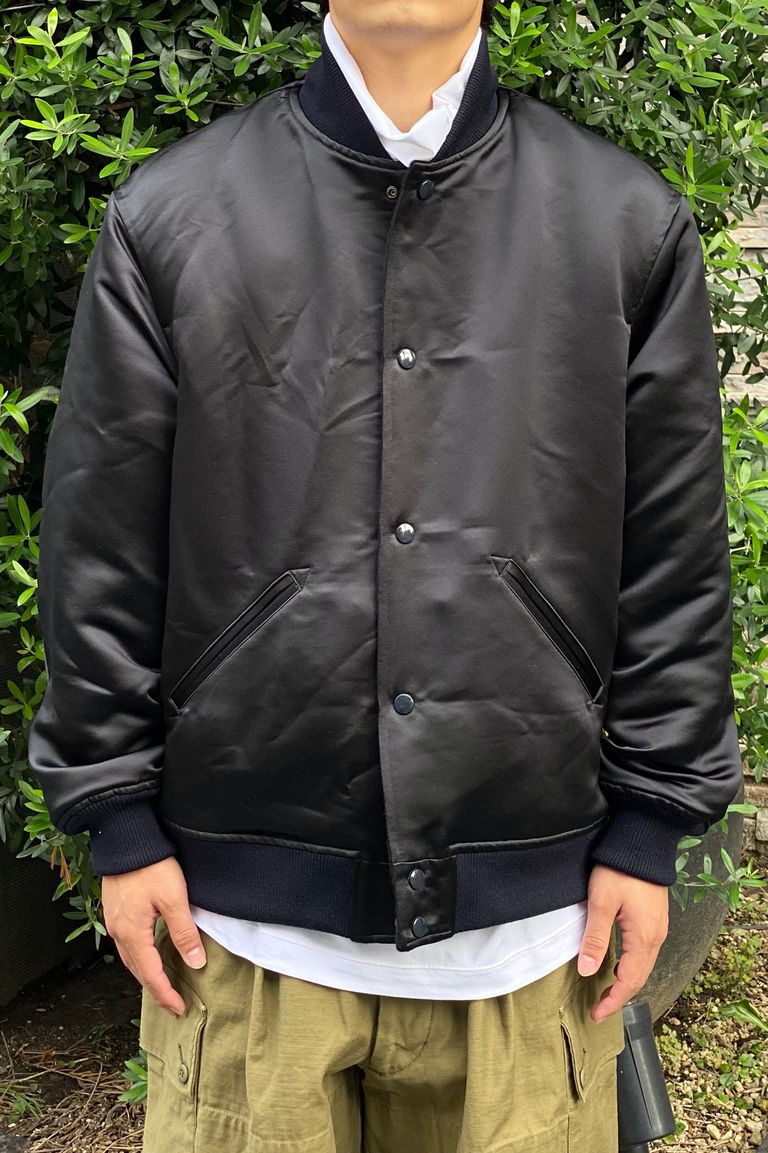 blurhms - reversible award jacket-dark navy- 22aw men | asterisk