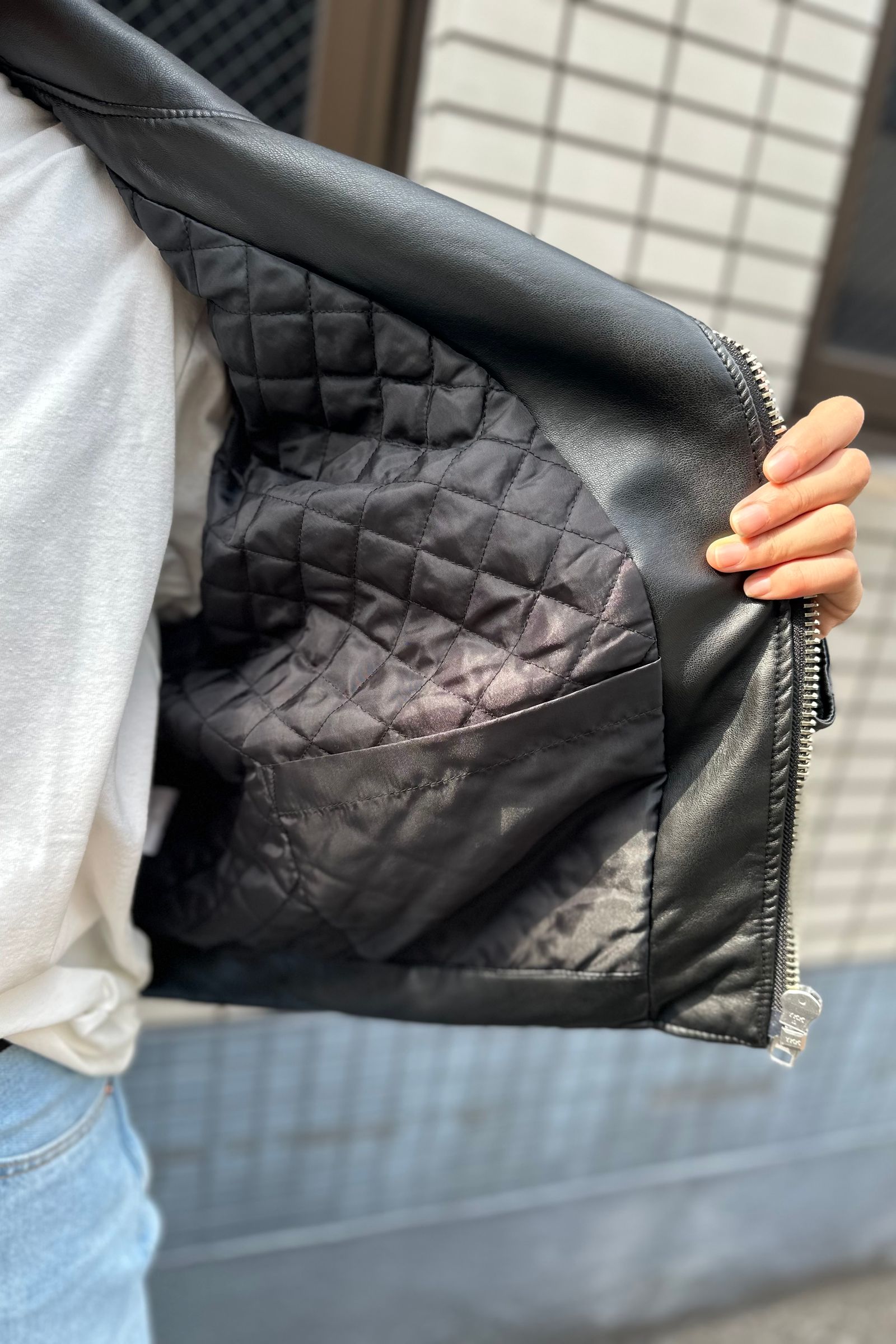 J.B. ATTIRE - PARIS MORTERCYCLE JACKET-BLACK-24aw | asterisk