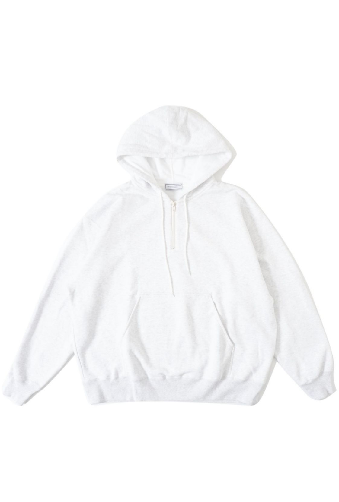 UNIVERSAL PRODUCTS - yaah half zip sweat hoodie-white-22aw | asterisk