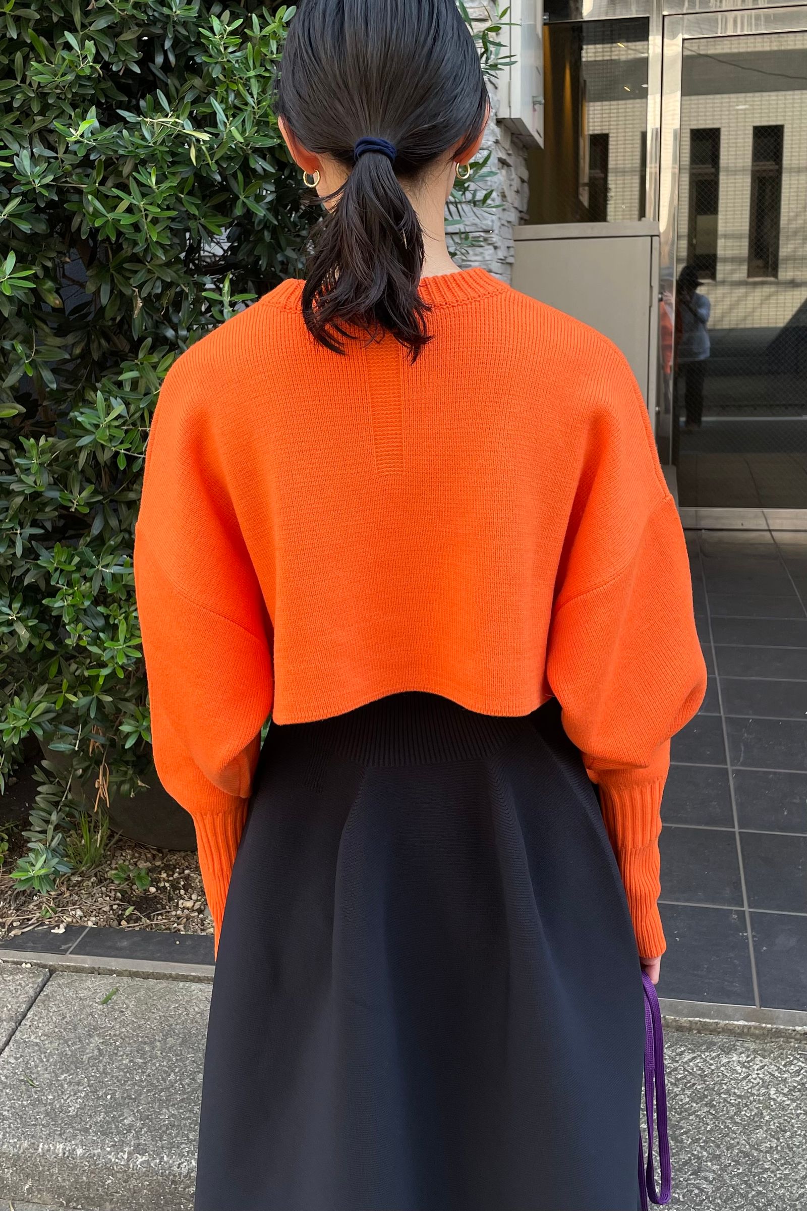 CFCL - wool milan top 3 -orange- 22aw women | asterisk