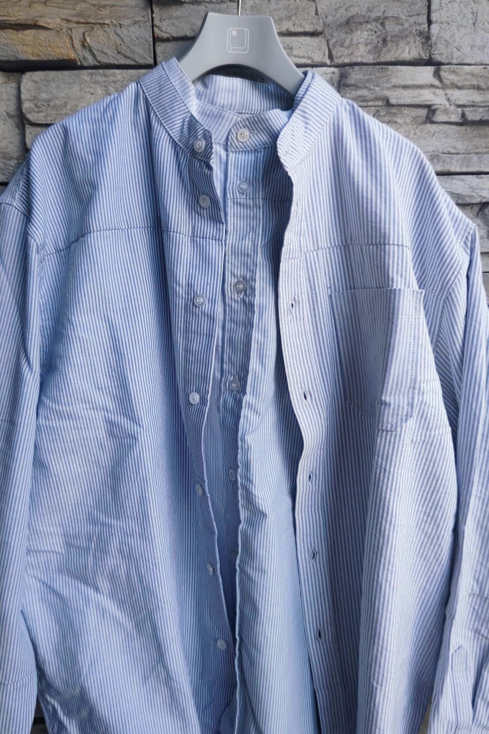 SEEALL - layered shirt -mix stripe- 23aw men | asterisk