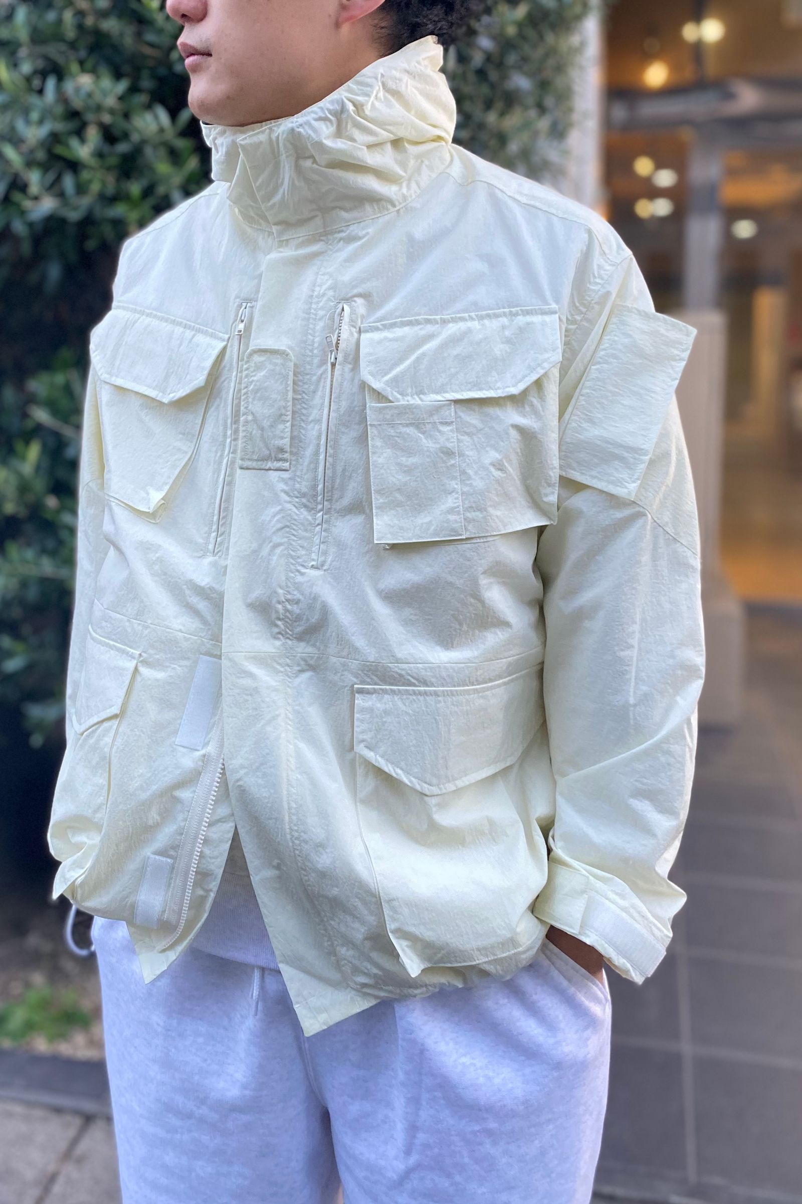 is-ness - salt shrink smock jacket 22ss | asterisk