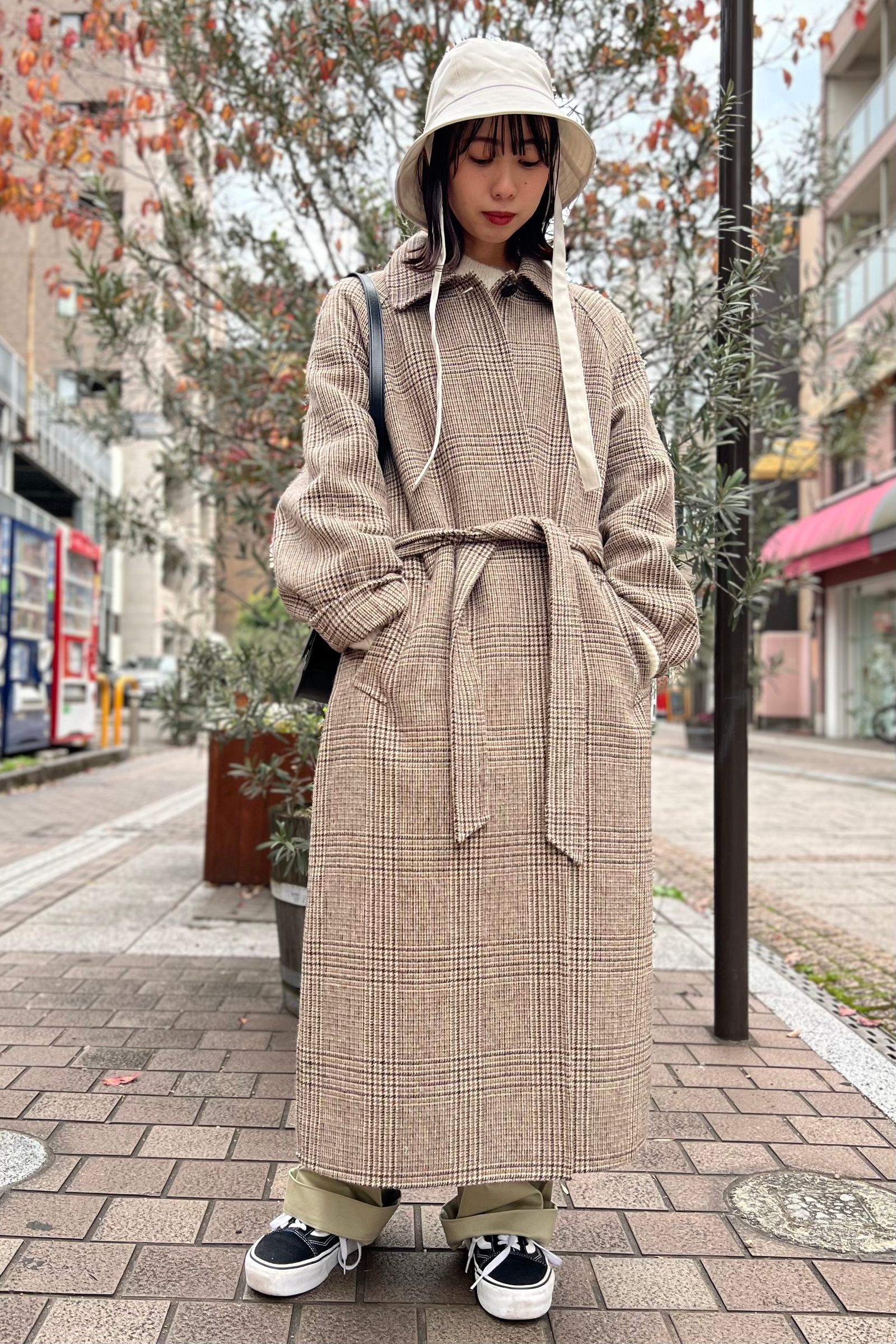 todayful Soutiencollar Check Coat - アウター