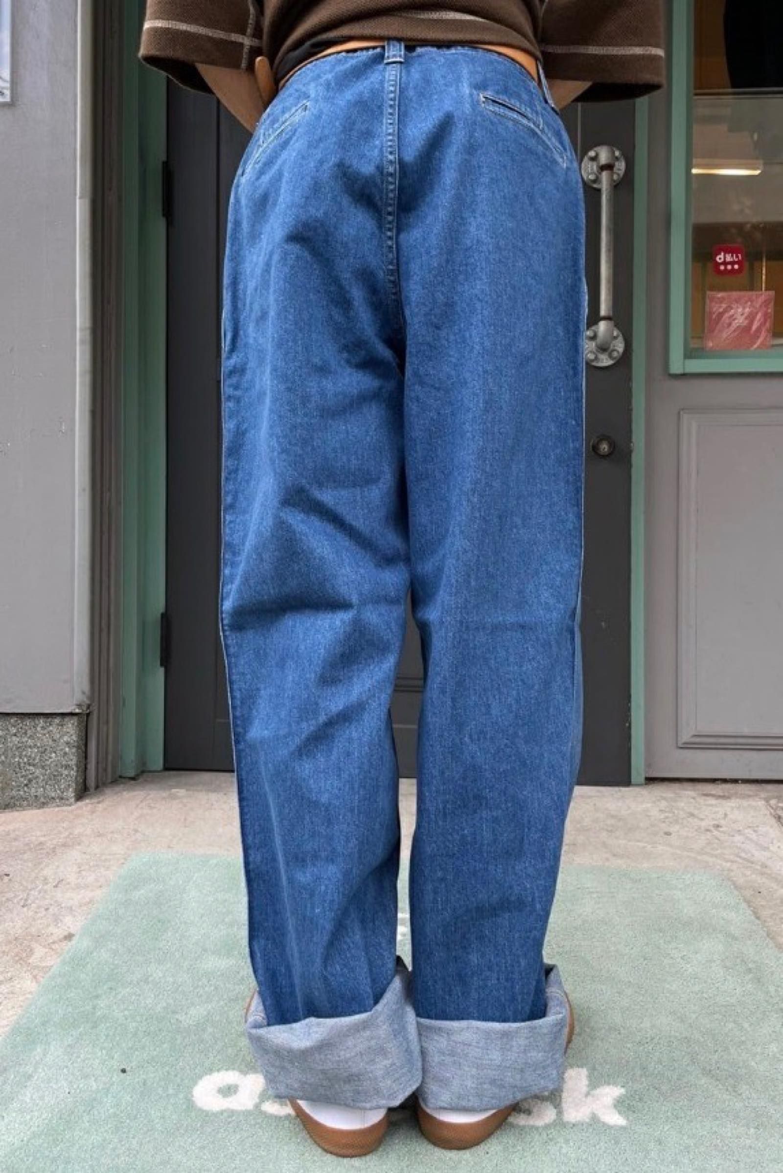 E.TAUTZ - core field trousers denim vintage wash indigo 21aw ...