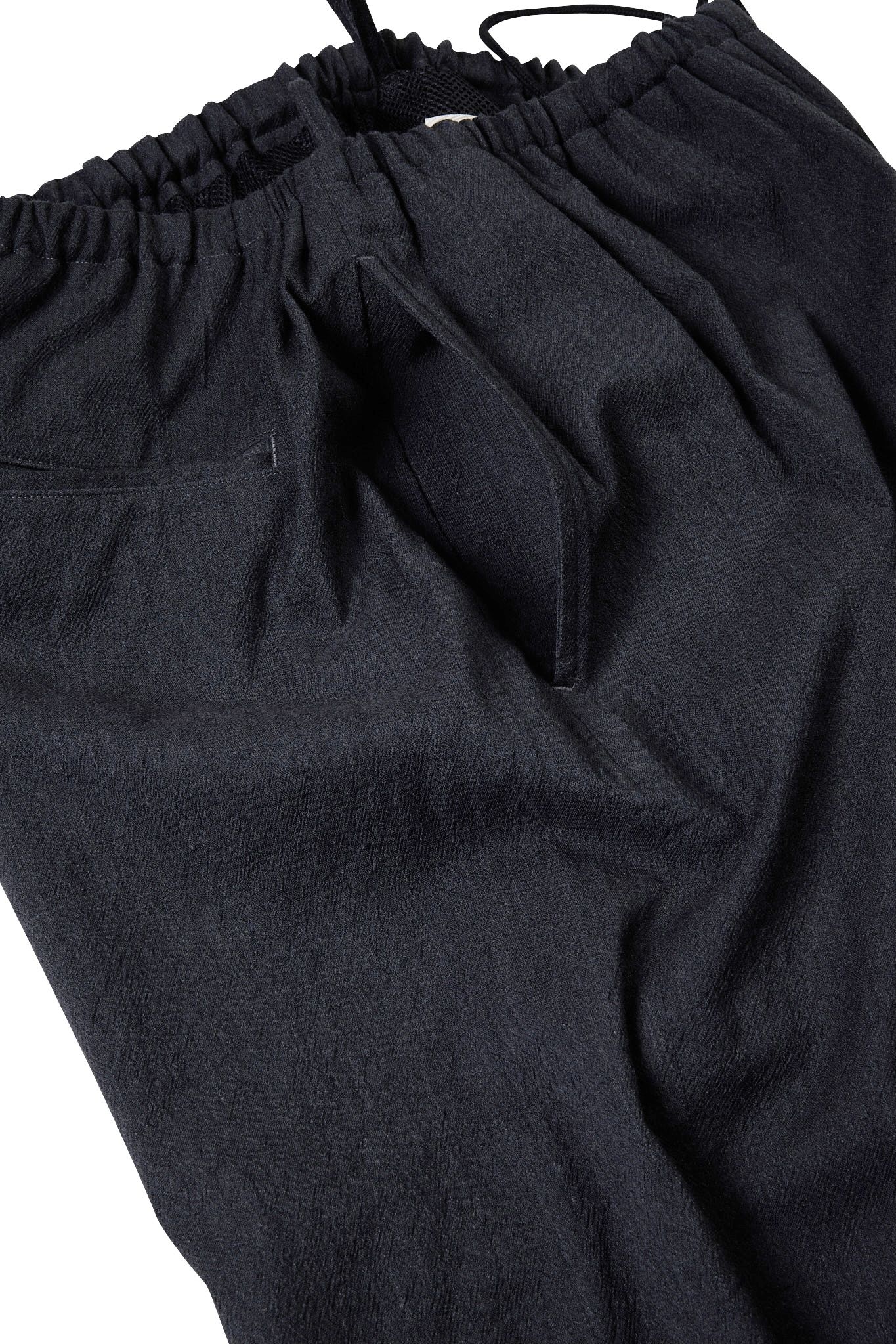 blurhms - Wool Rayon Silk Track Pants-dark sage- 23ss men | asterisk