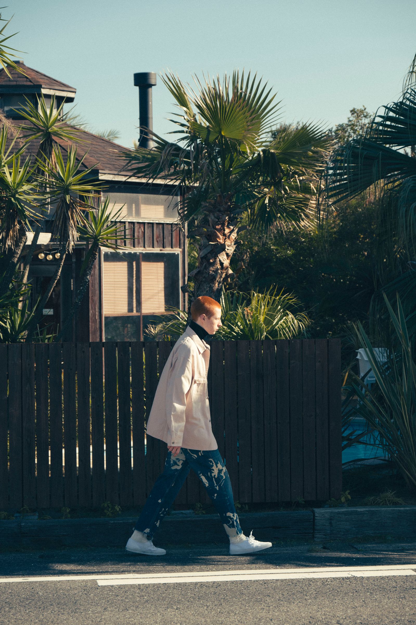 FOUNDOUR - COVERALL JACKET/カバーオール-PINK BEIGE-25ss