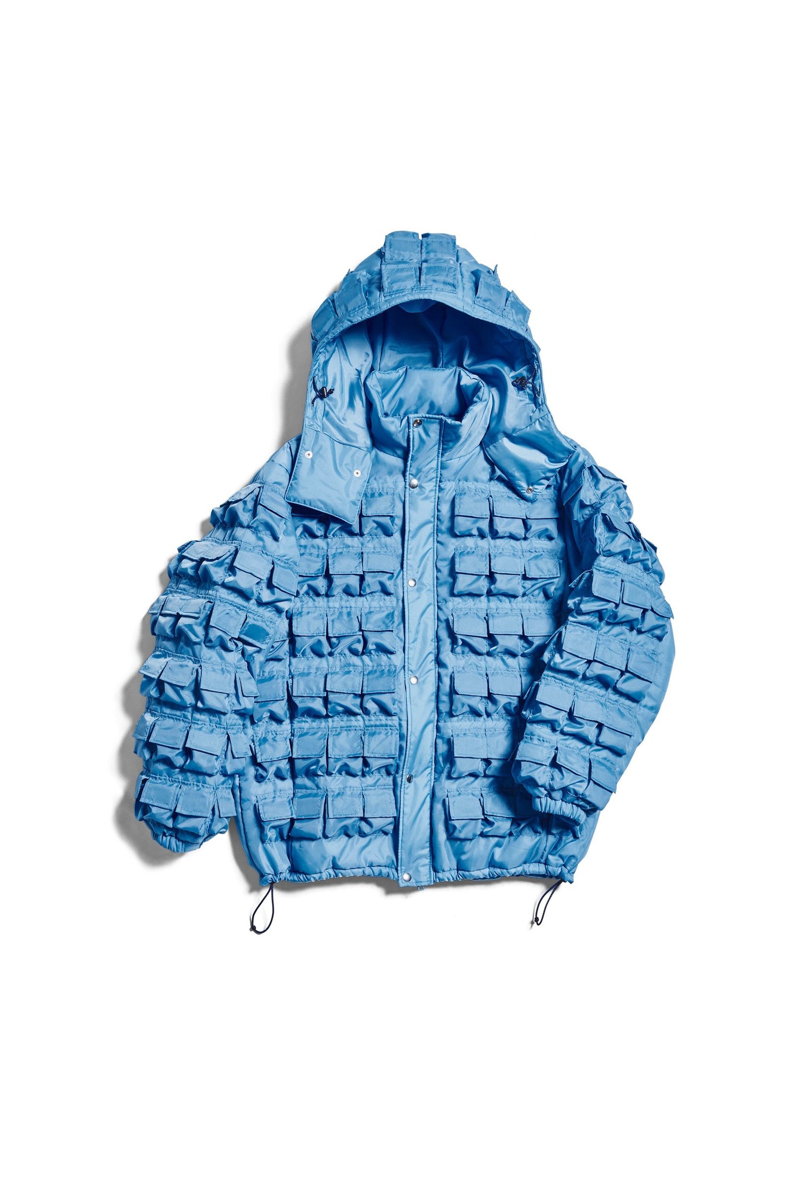 general research parasite for is-ness parasite padding jacket style361  -blue- 22aw - L