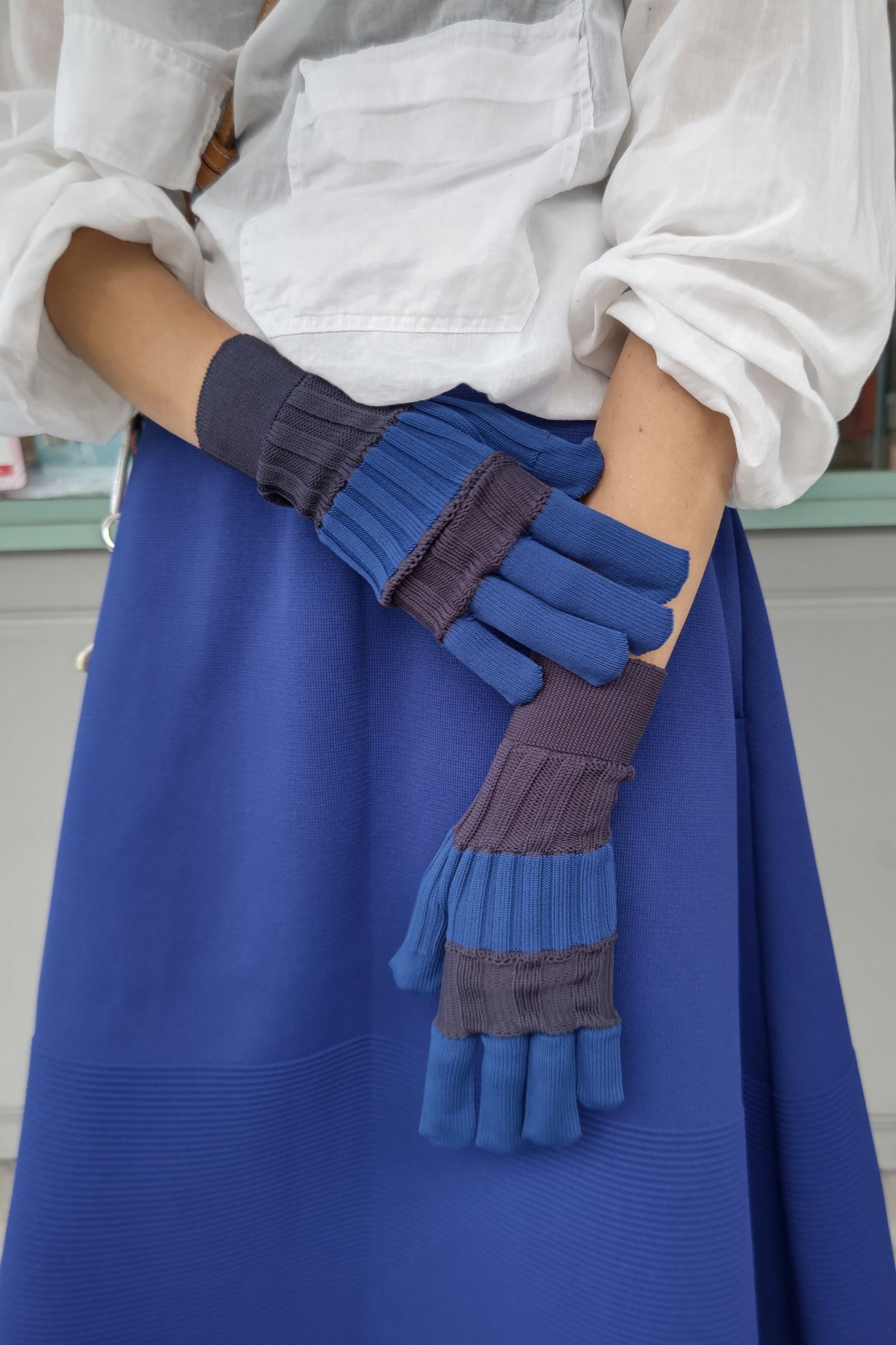 CFCL - FLUTED GLOVES 1-blue multi-22aw | asterisk