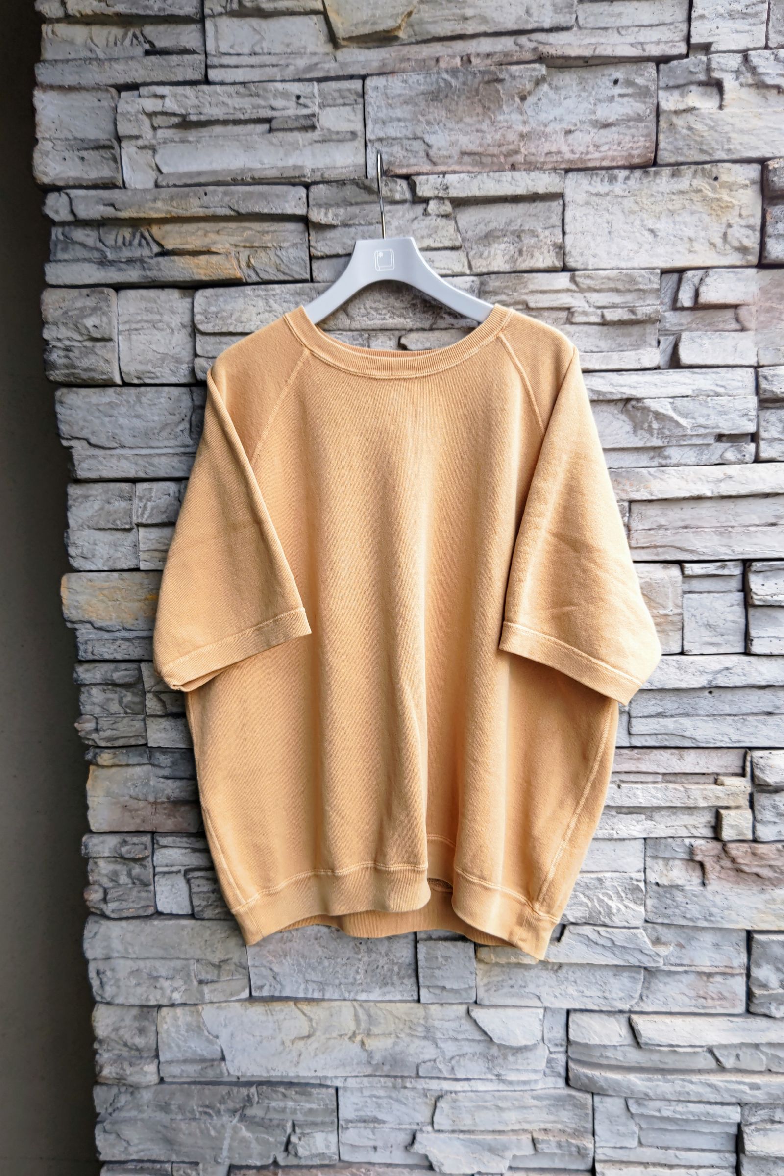 A.PRESSE - s/s vintage sweatshirt -yellow- 23ss | asterisk