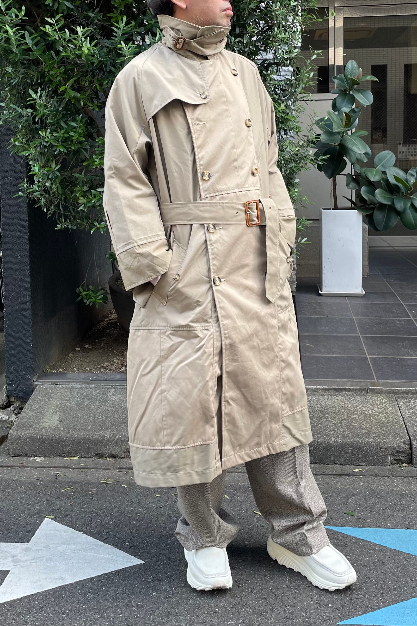 SEEALL - trench coat -mix beige- 23aw men | asterisk