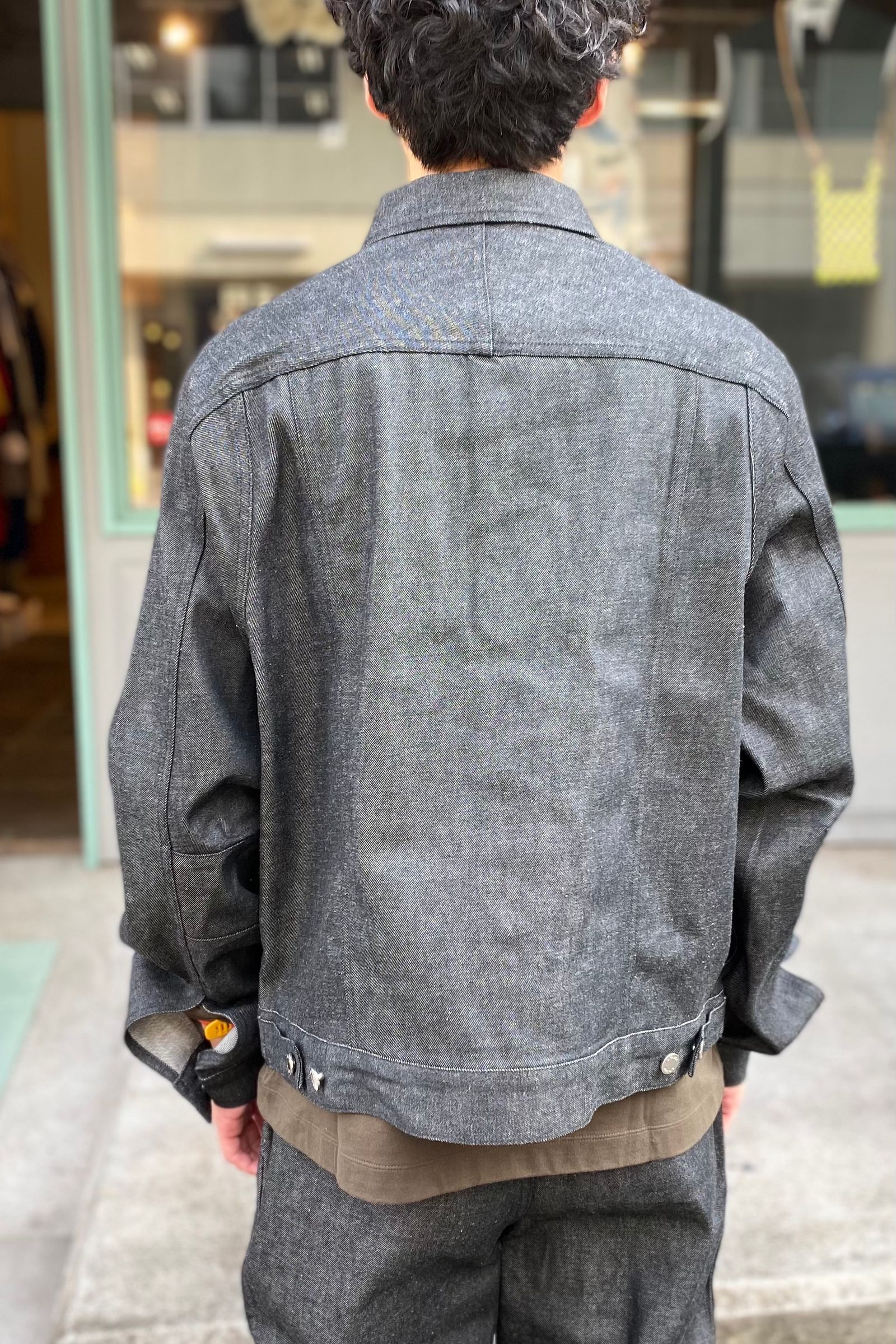 E.TAUTZ - core denim jacket black 21aw | asterisk