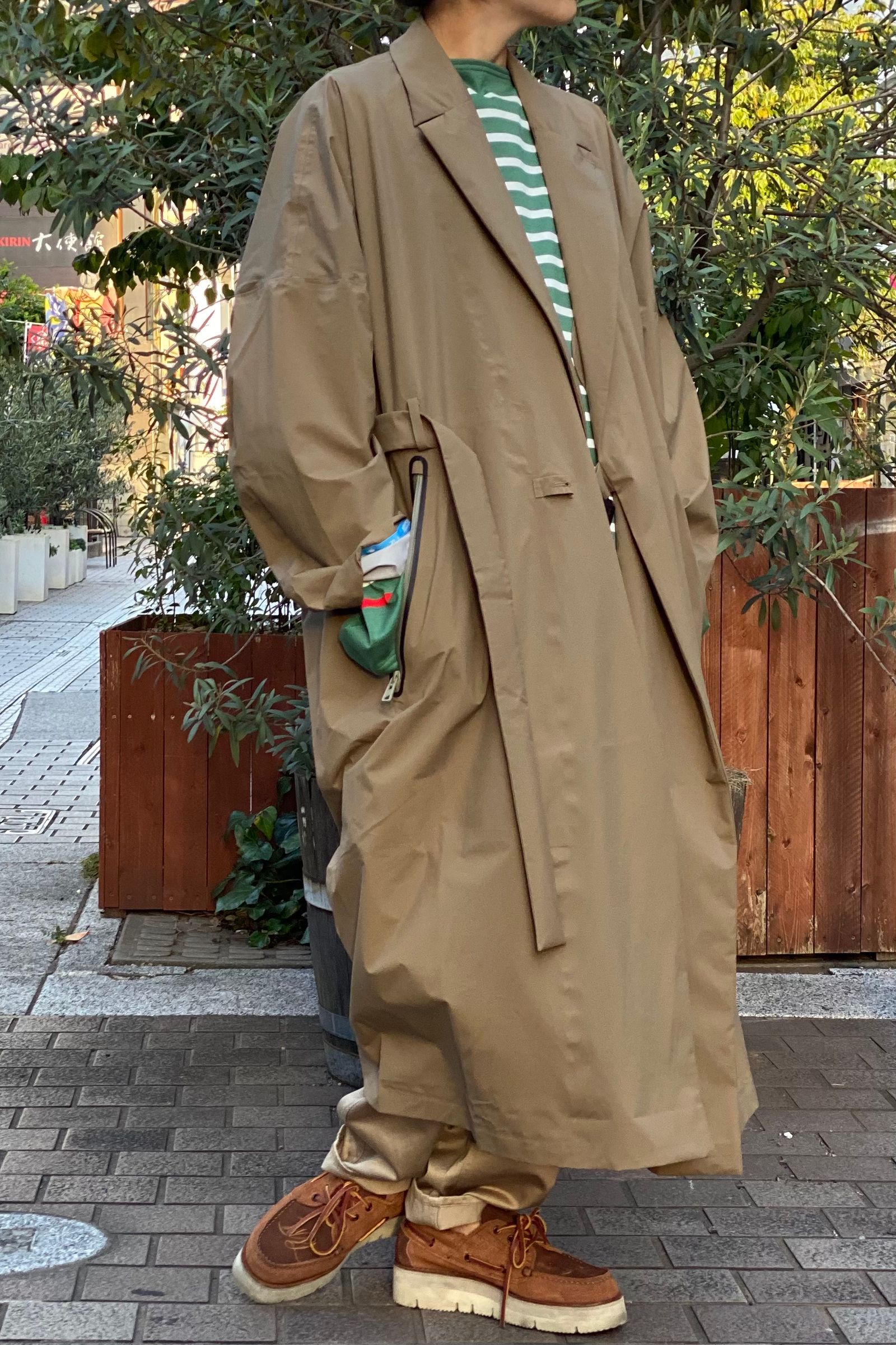 F/CE. - 防水/ラップコート waterproof wrap coat -coyote- 22aw men