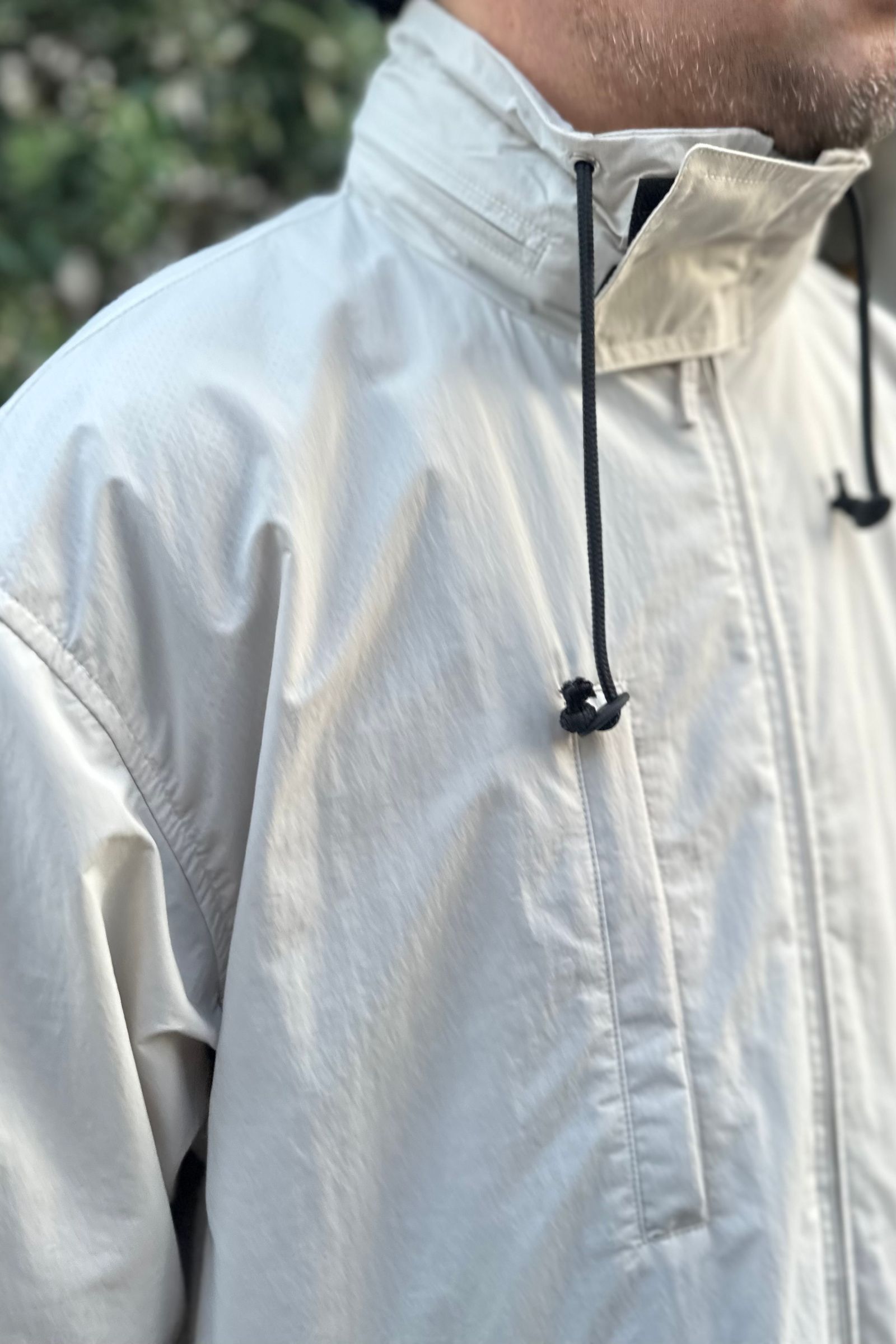 ATON - TRAVEL NYLON PACKBLE JACKET -warm white- 24ss men | asterisk