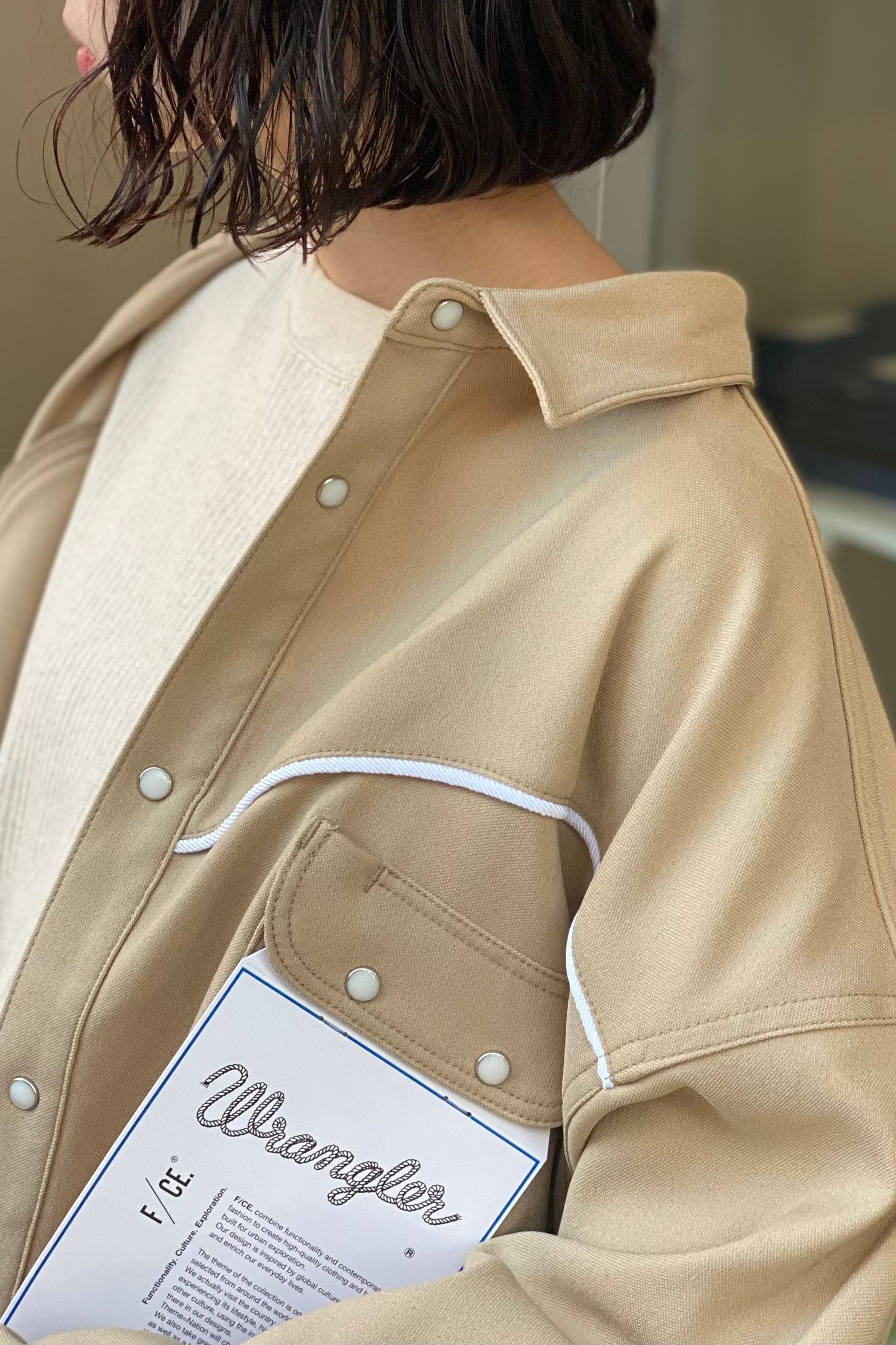 wrangler beige jacket